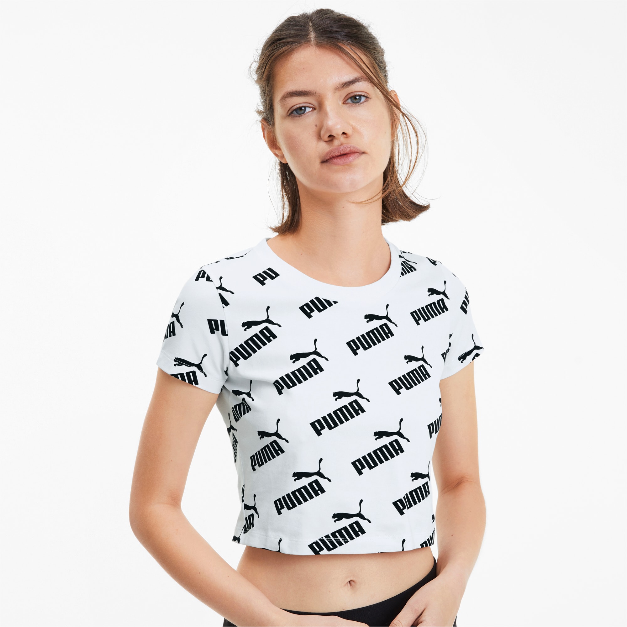 Amplified Women S Aop Fitted Tee Puma Us