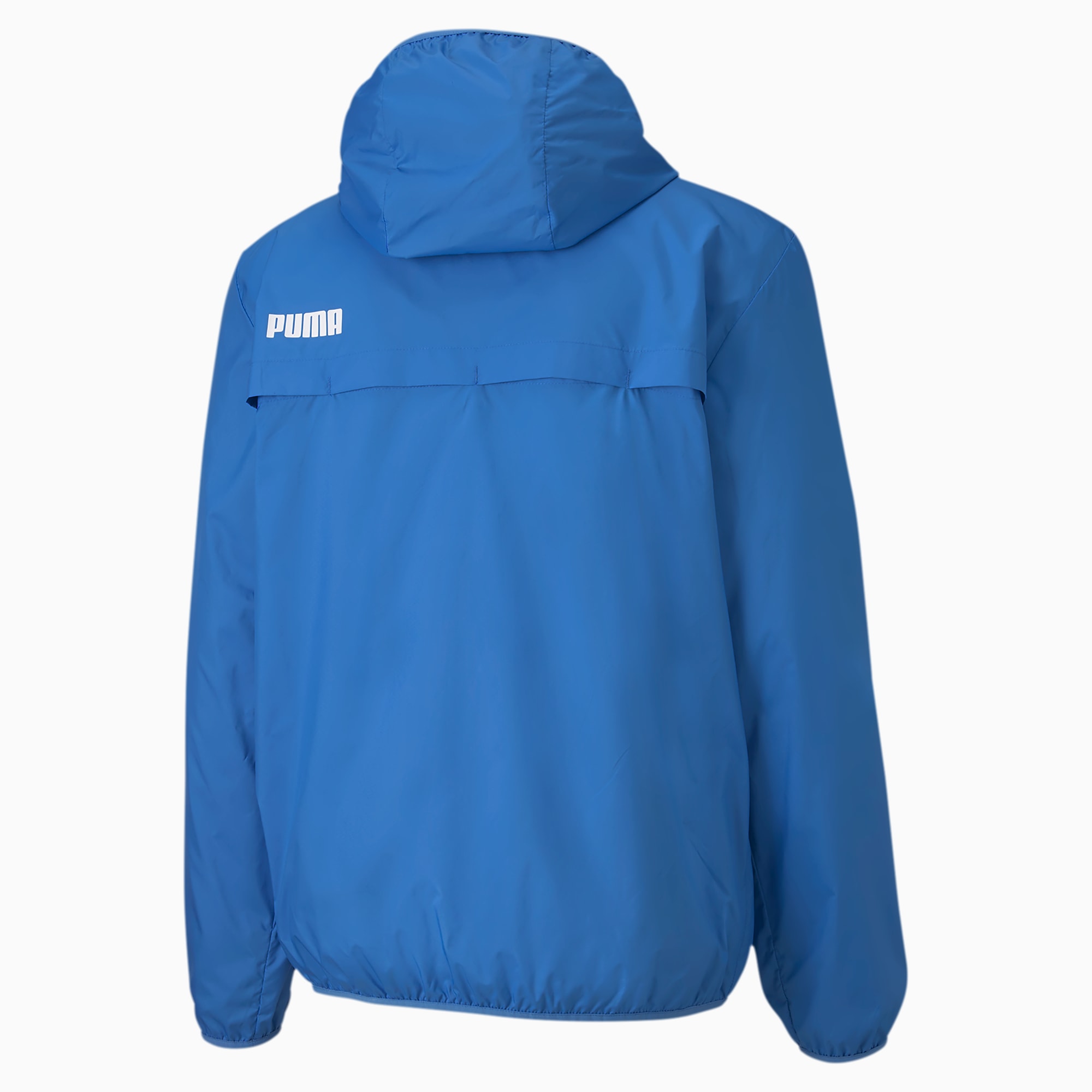 blue puma windbreaker