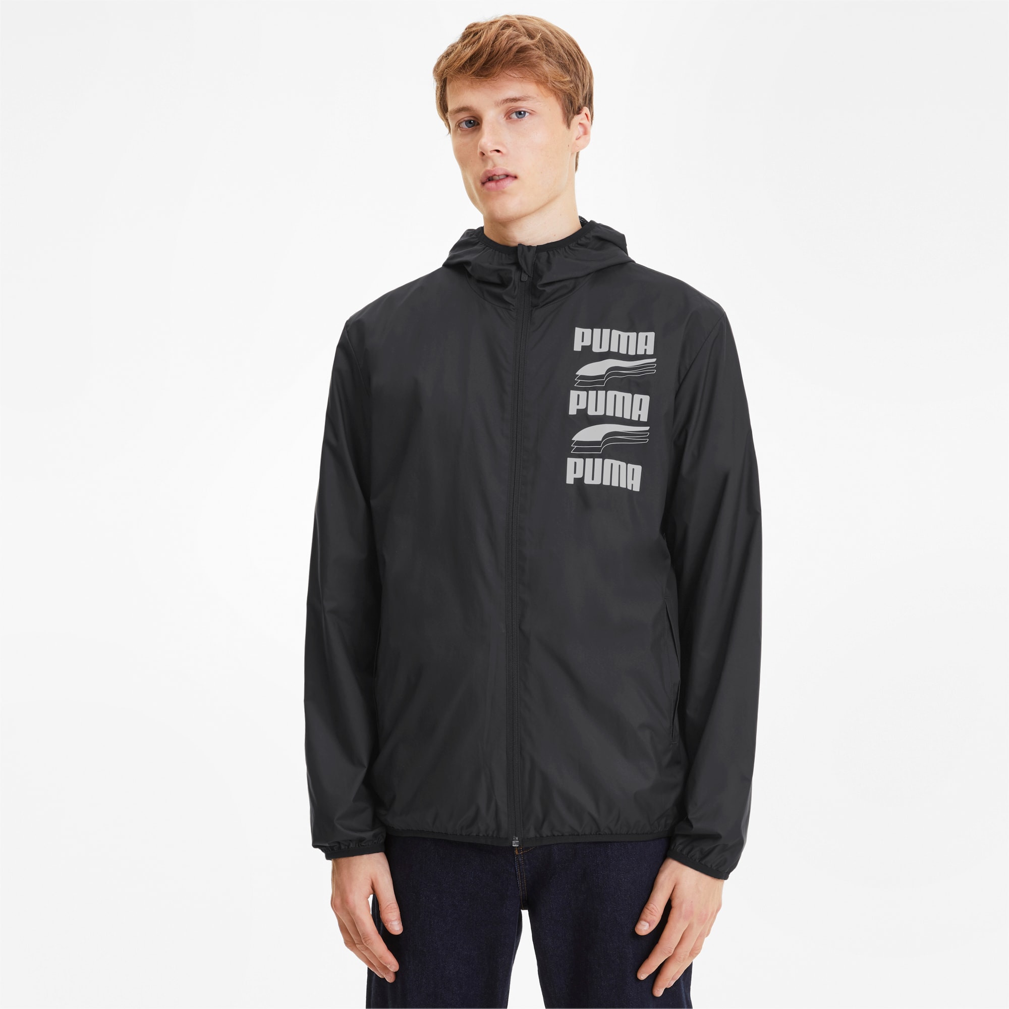 puma essentials rain jacket juniors