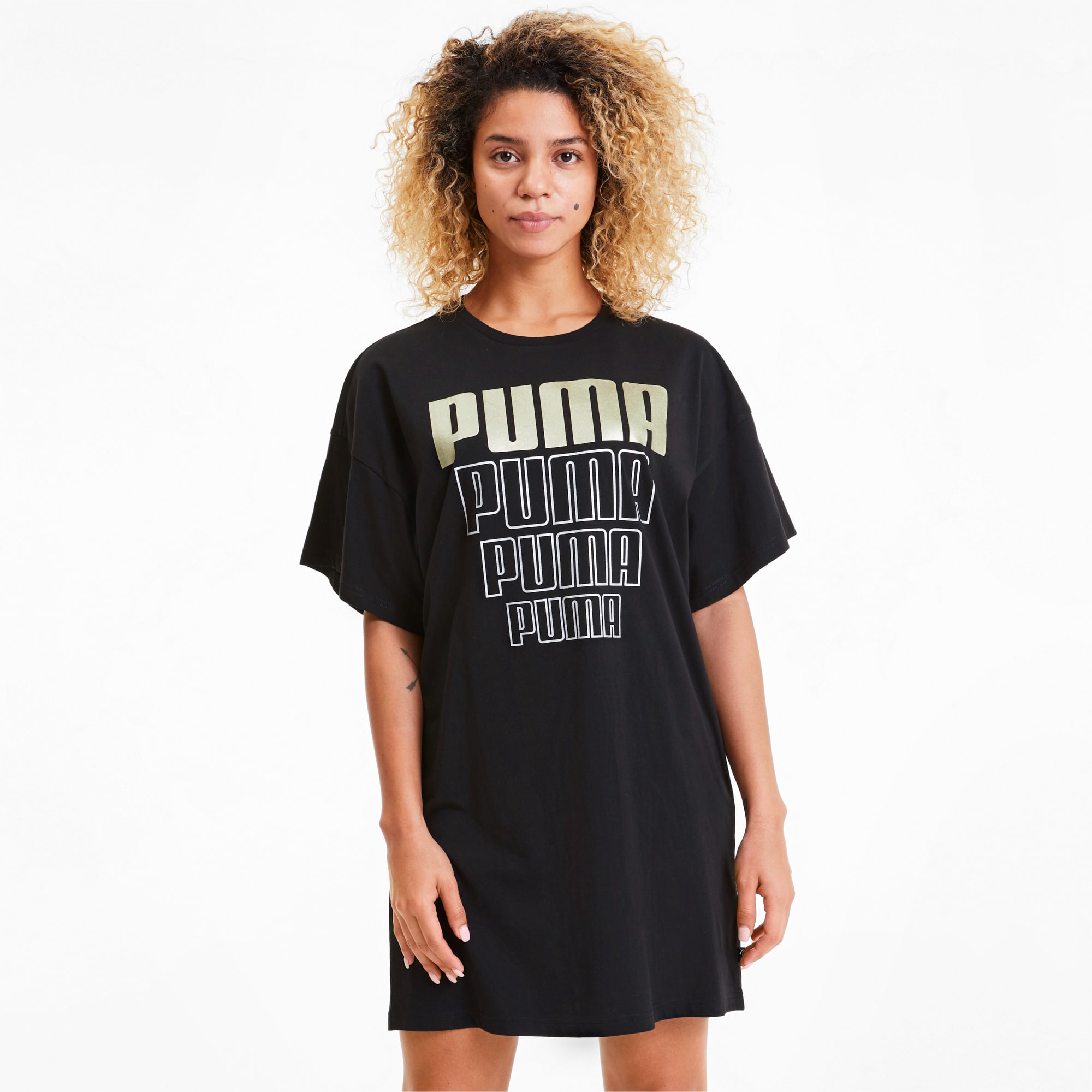black and gold puma shirt womens