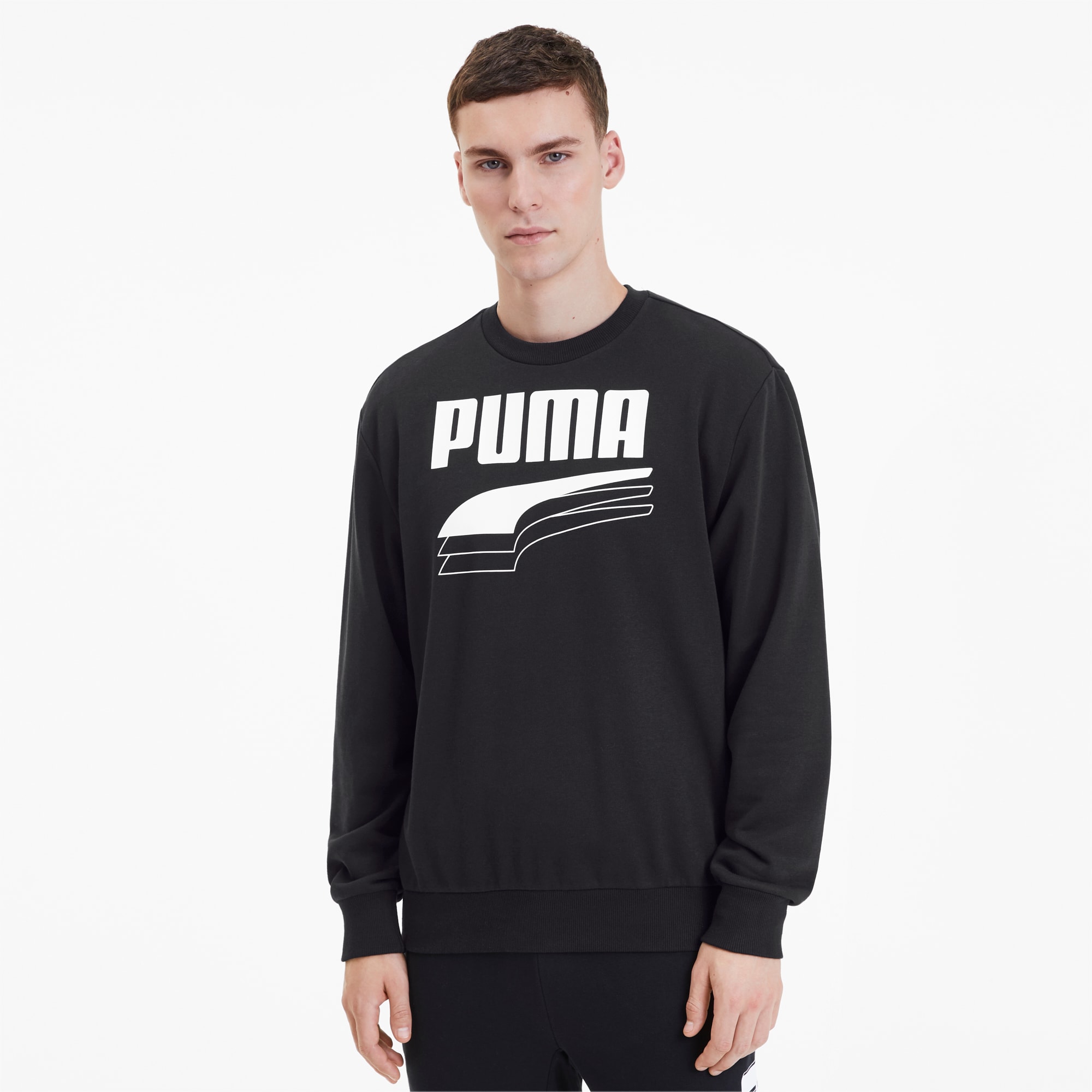 Sudadera para hombre de cuello redondo REBEL Bold | PUMA Ropa para estar en  casa | PUMA España