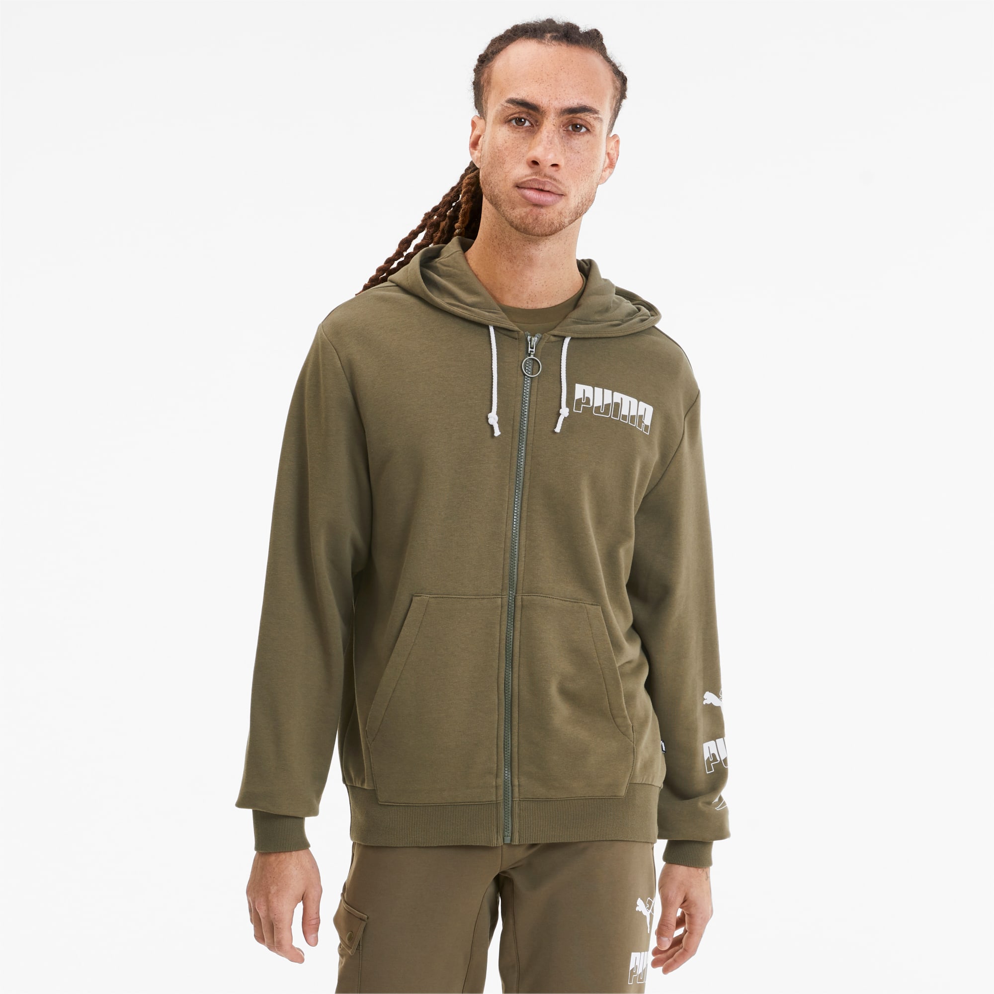 Rebel Bold Men's Full Zip Hoodie | PUMA US