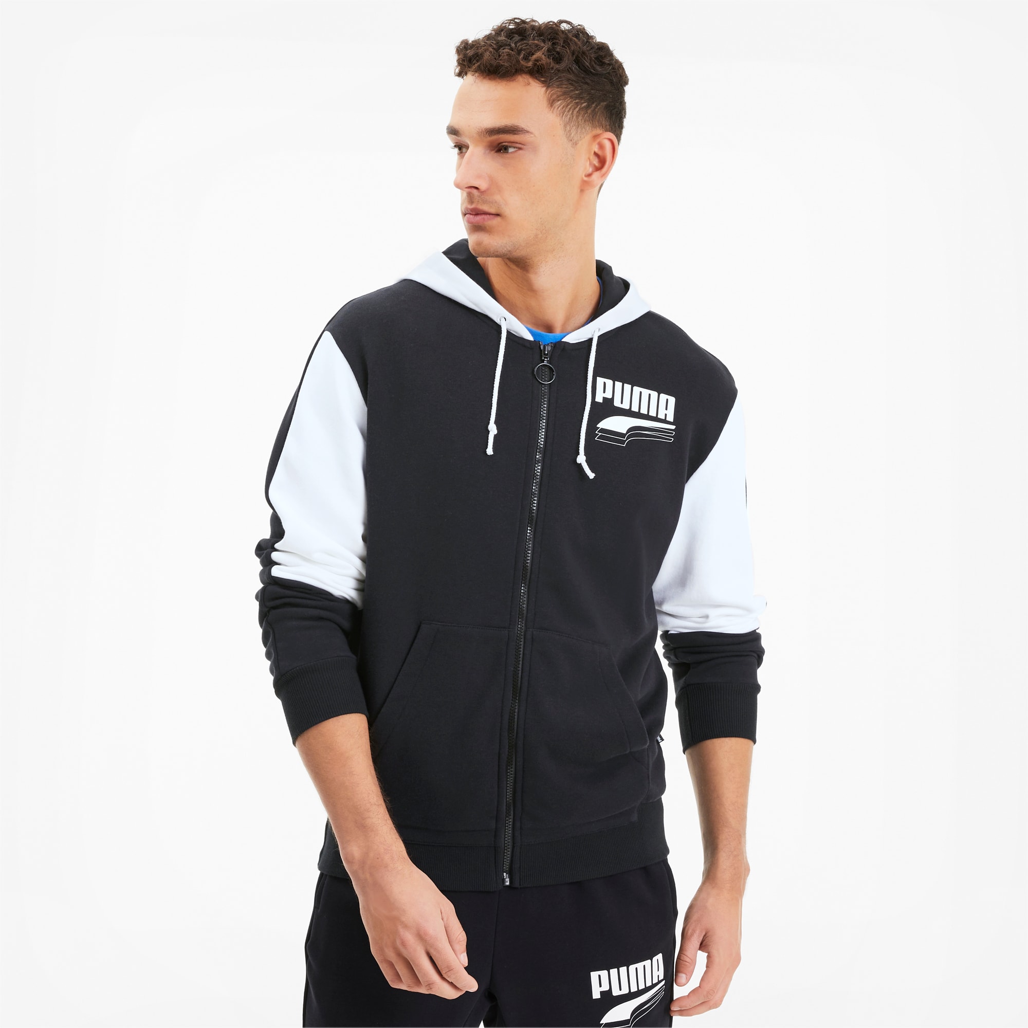 puma rebel block hoodie