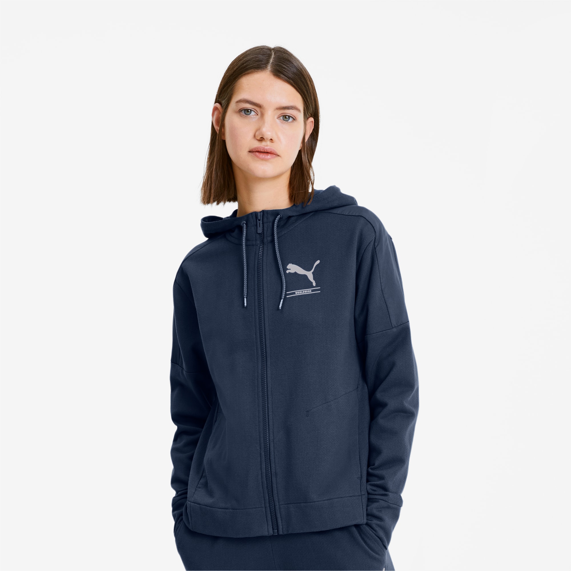 puma zip hoodie women's