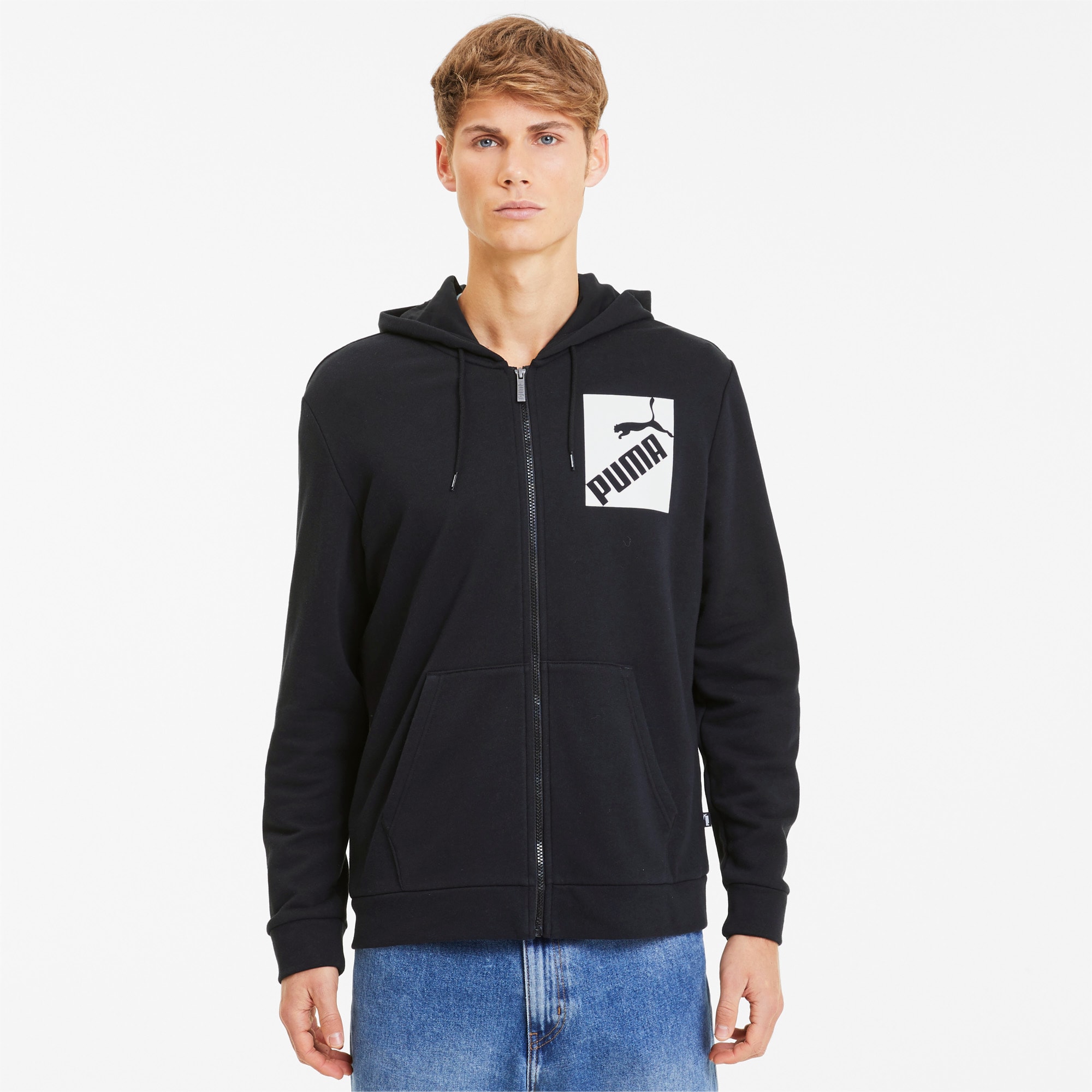 Big Logo Men's Full Zip Hoodie | PUMA