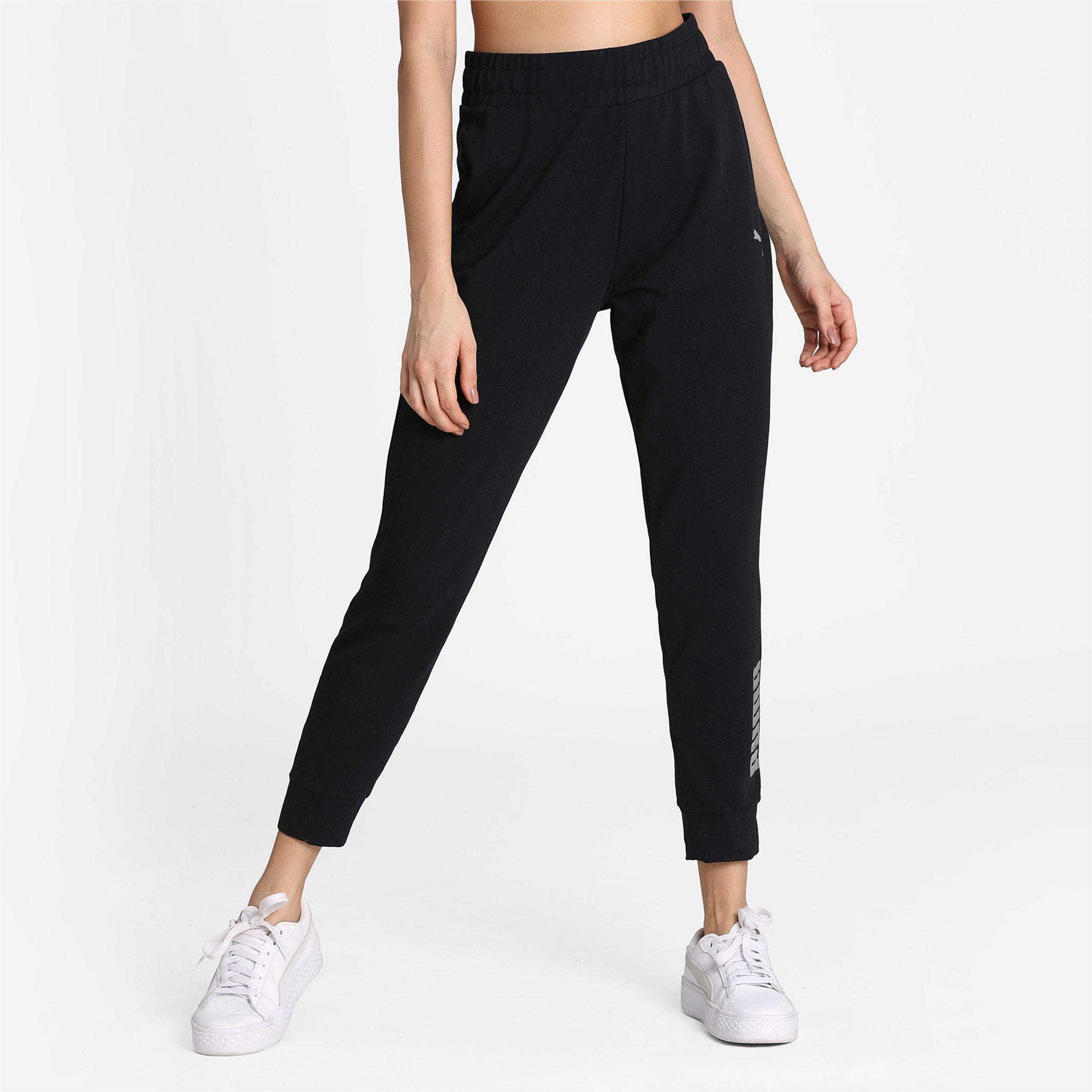 black puma joggers womens