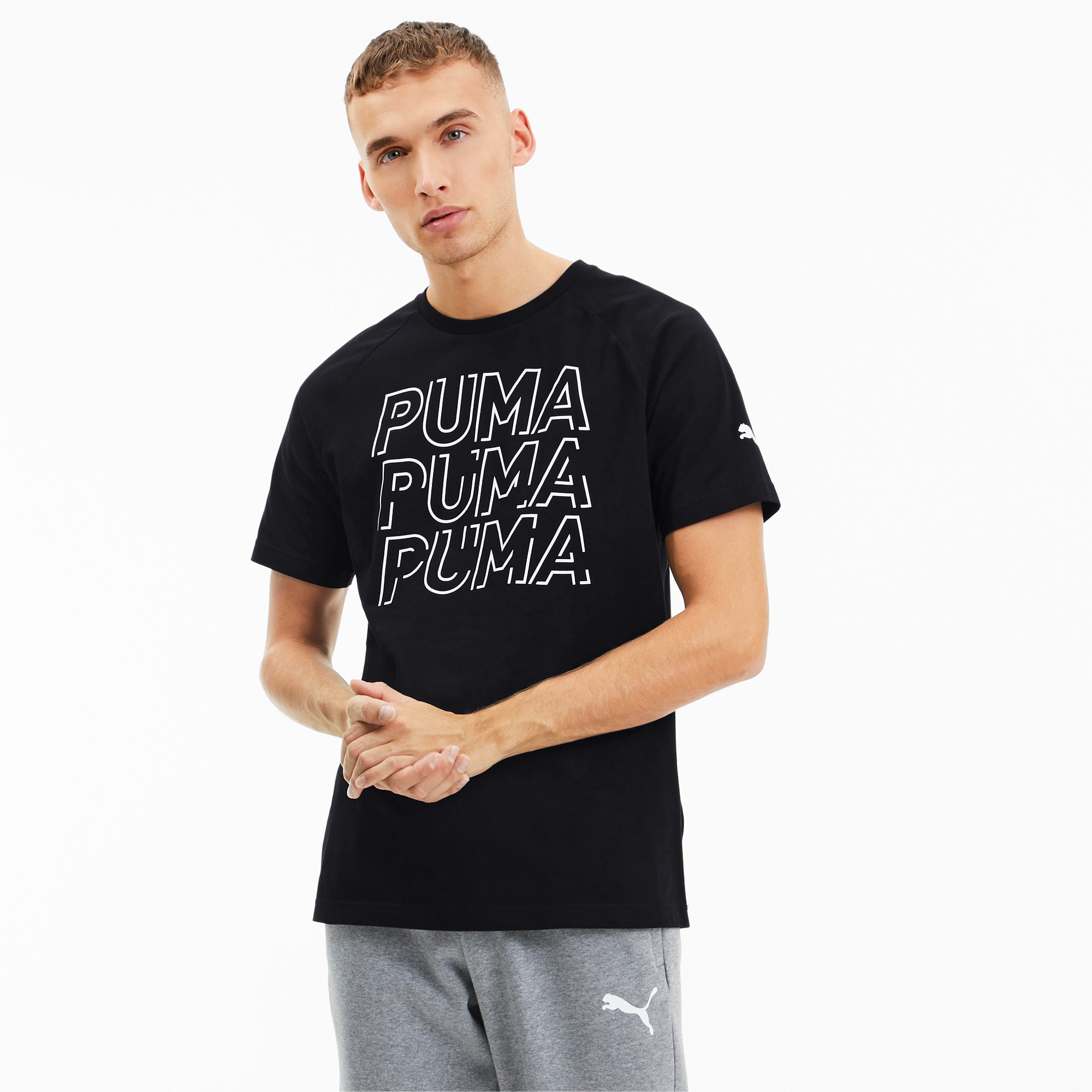 Camiseta para hombre Puma Modern Sports Logo Tee - 585818-03 - gris