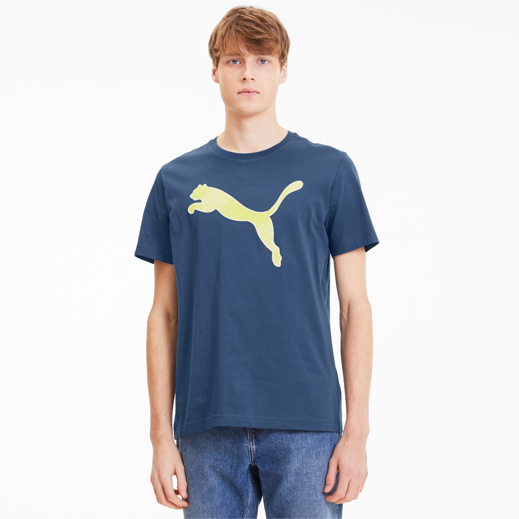 Active Graphic Men's Tee, Dark Denim, large-SEA