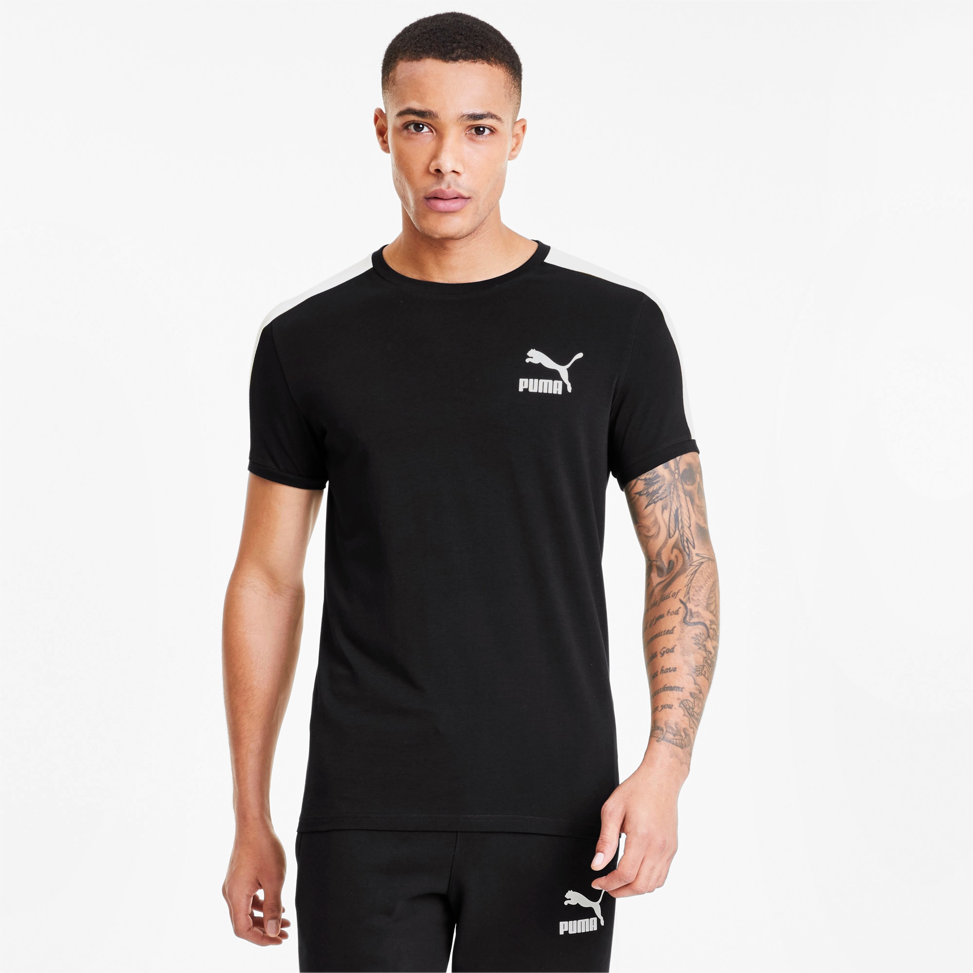 Iconic Slim T7 Men's Tee | Puma Black 