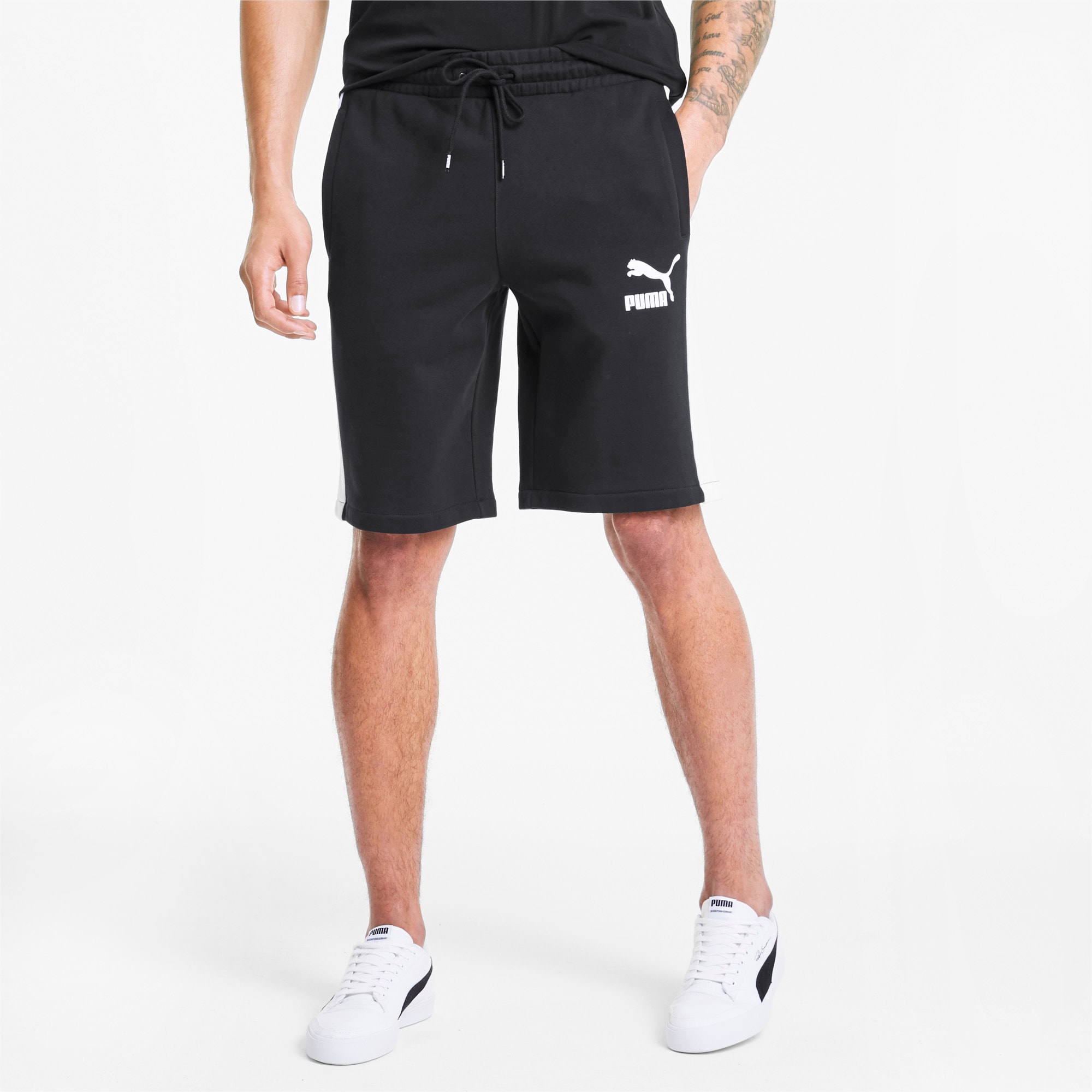 mens black puma shorts