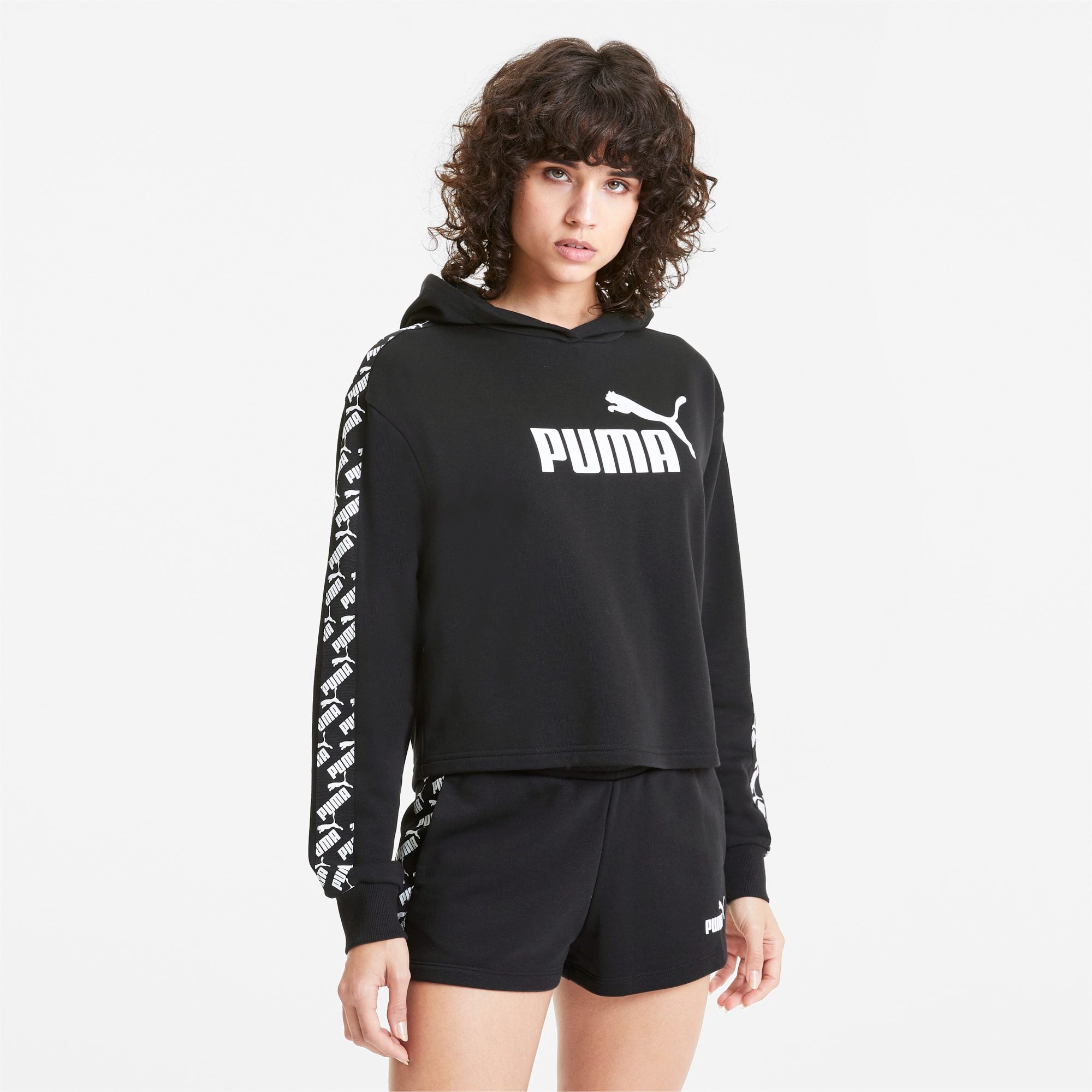 cropped above chest hoodie