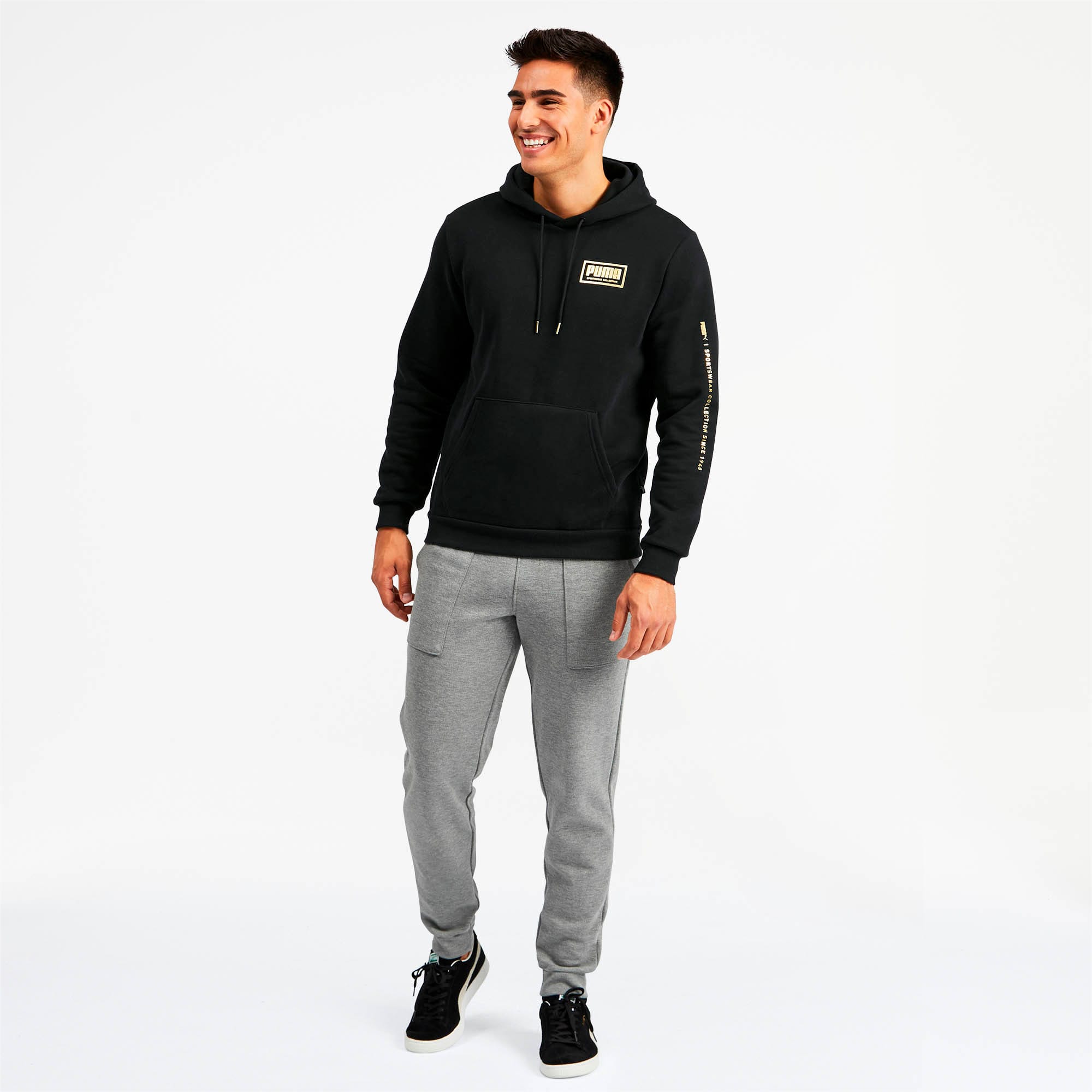 Puma holiday pack sweatshirt dress in blac sale