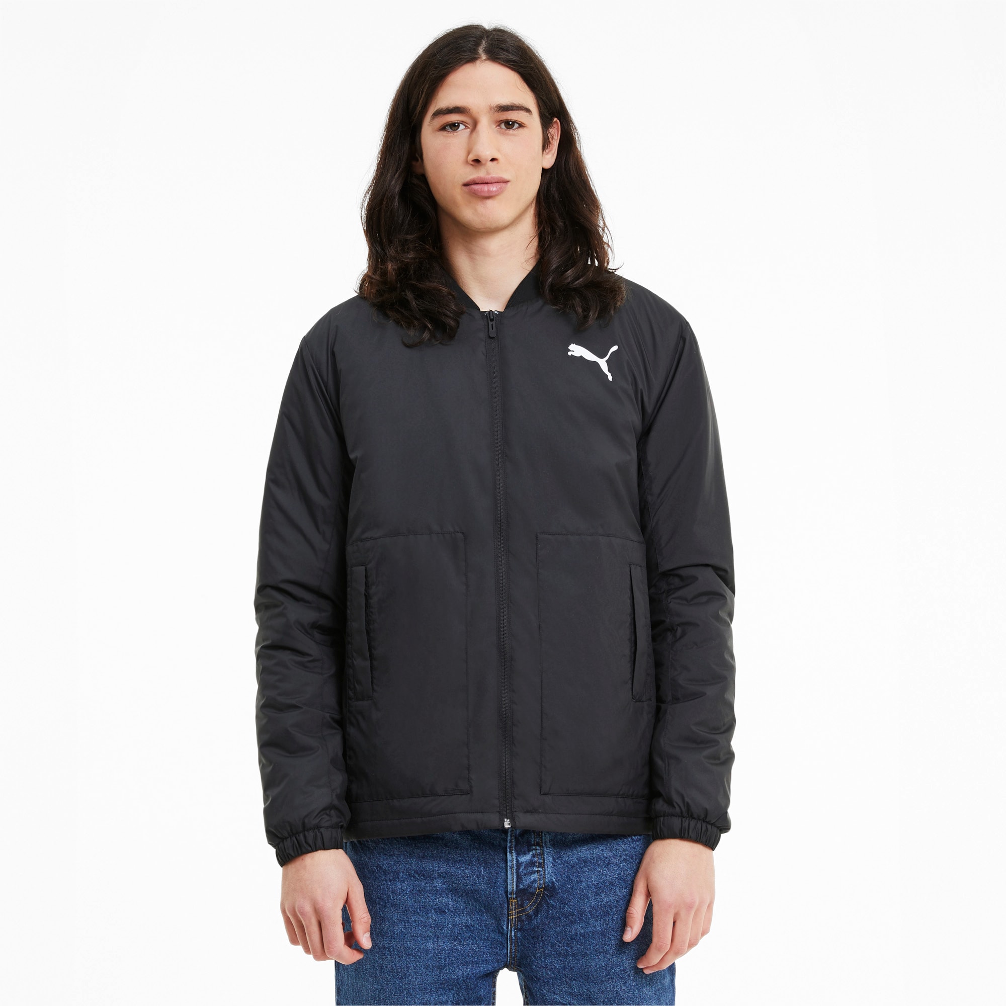 puma black jacket mens