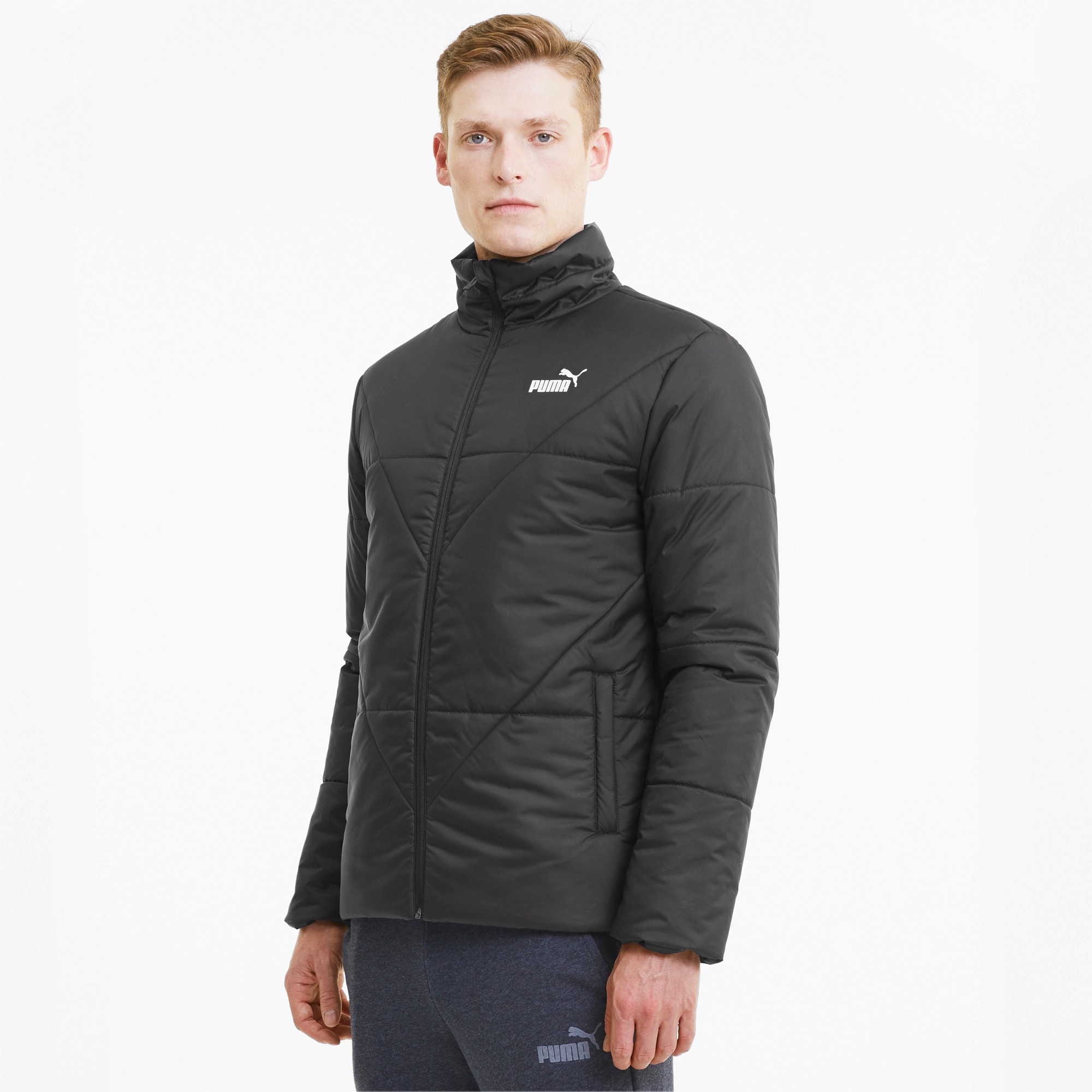 ess padded jacket puma black