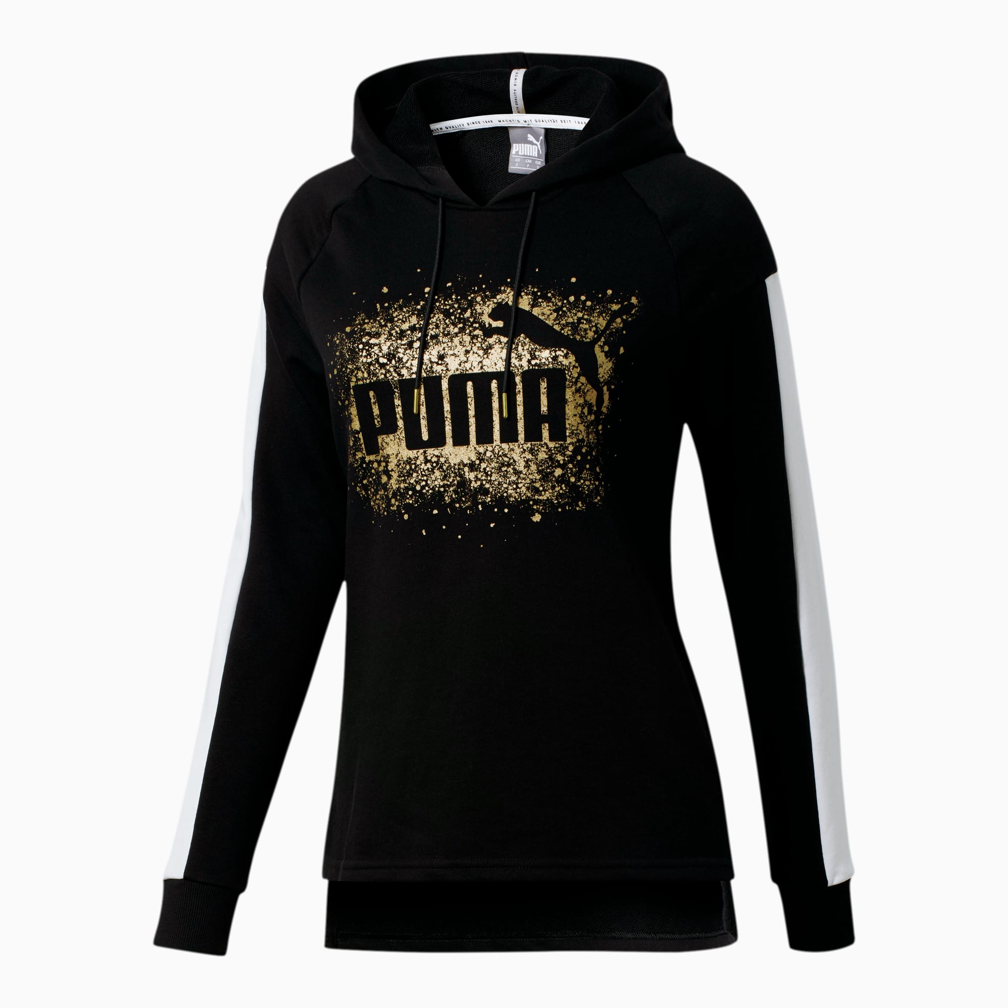 Black and sale gold puma hoodie