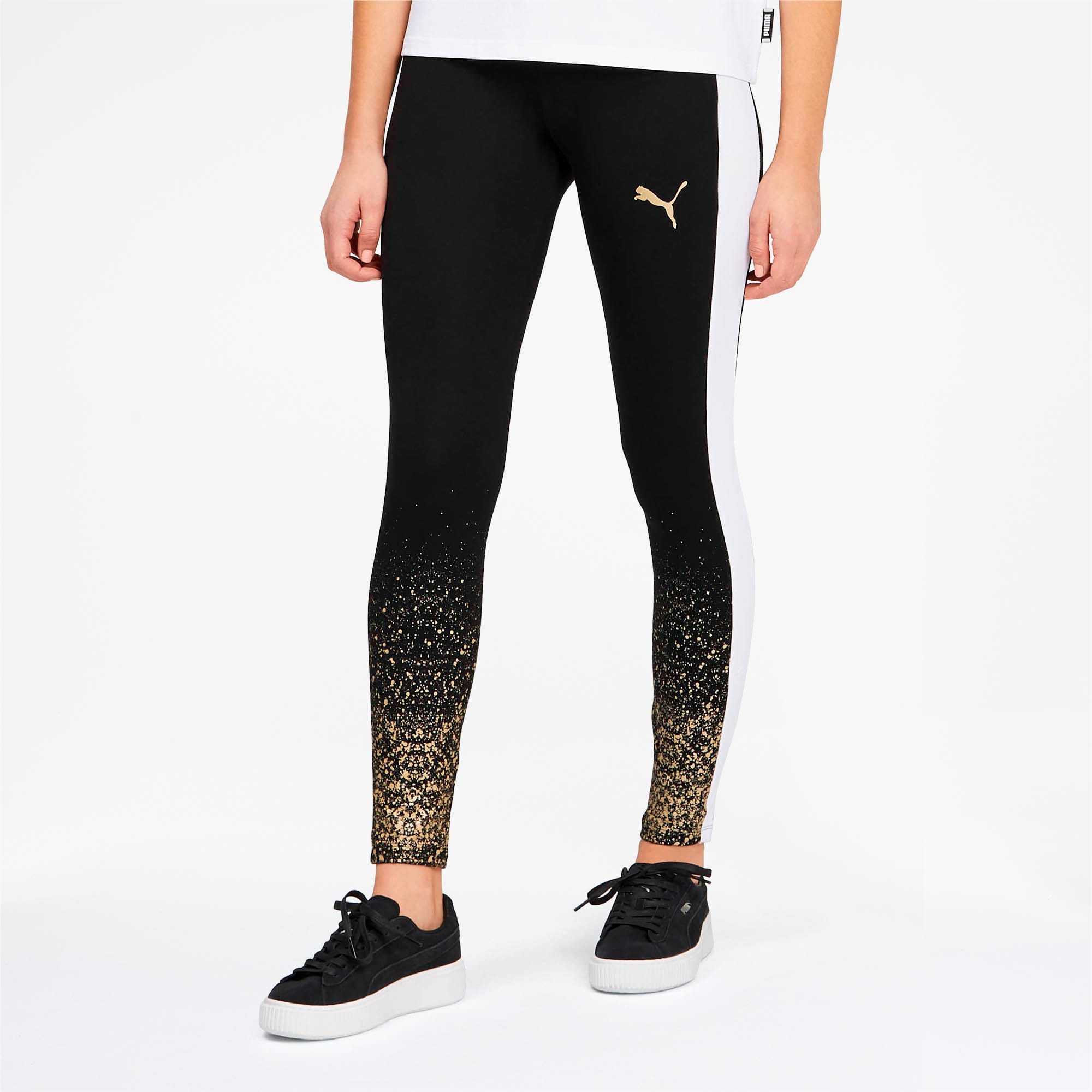 puma gold leggings