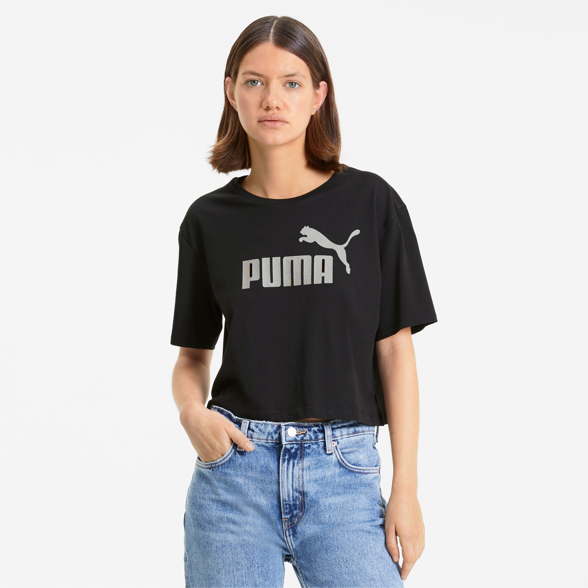 puma cropped tee