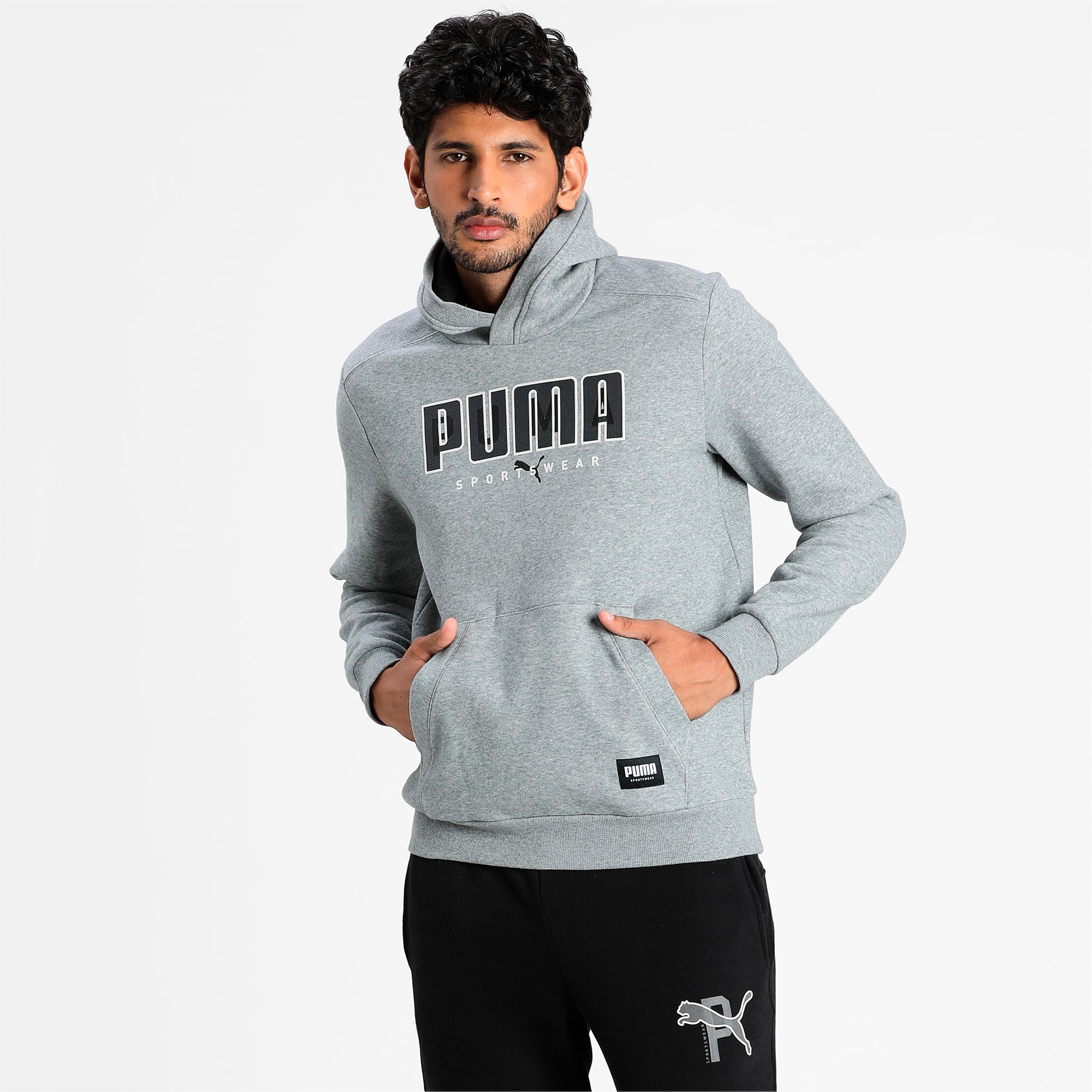light grey puma hoodie