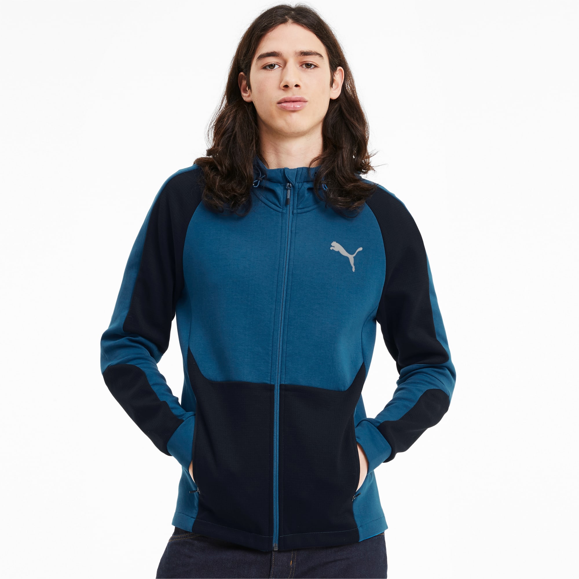 Evostripe Full-Zip dryCELL Slim Fit Men's Hoodie | PUMA