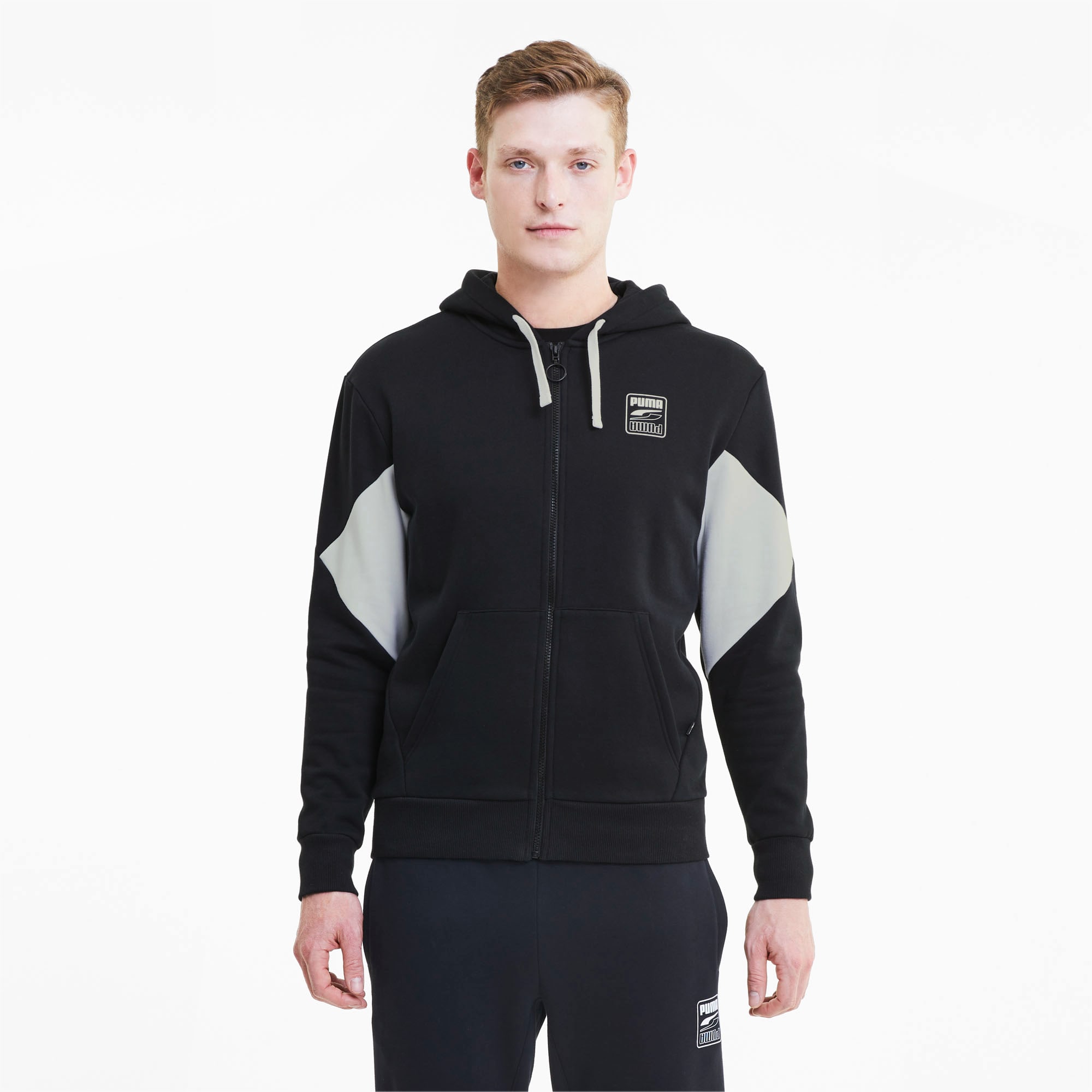 Rebel Full Zip Men's Hoodie | Puma