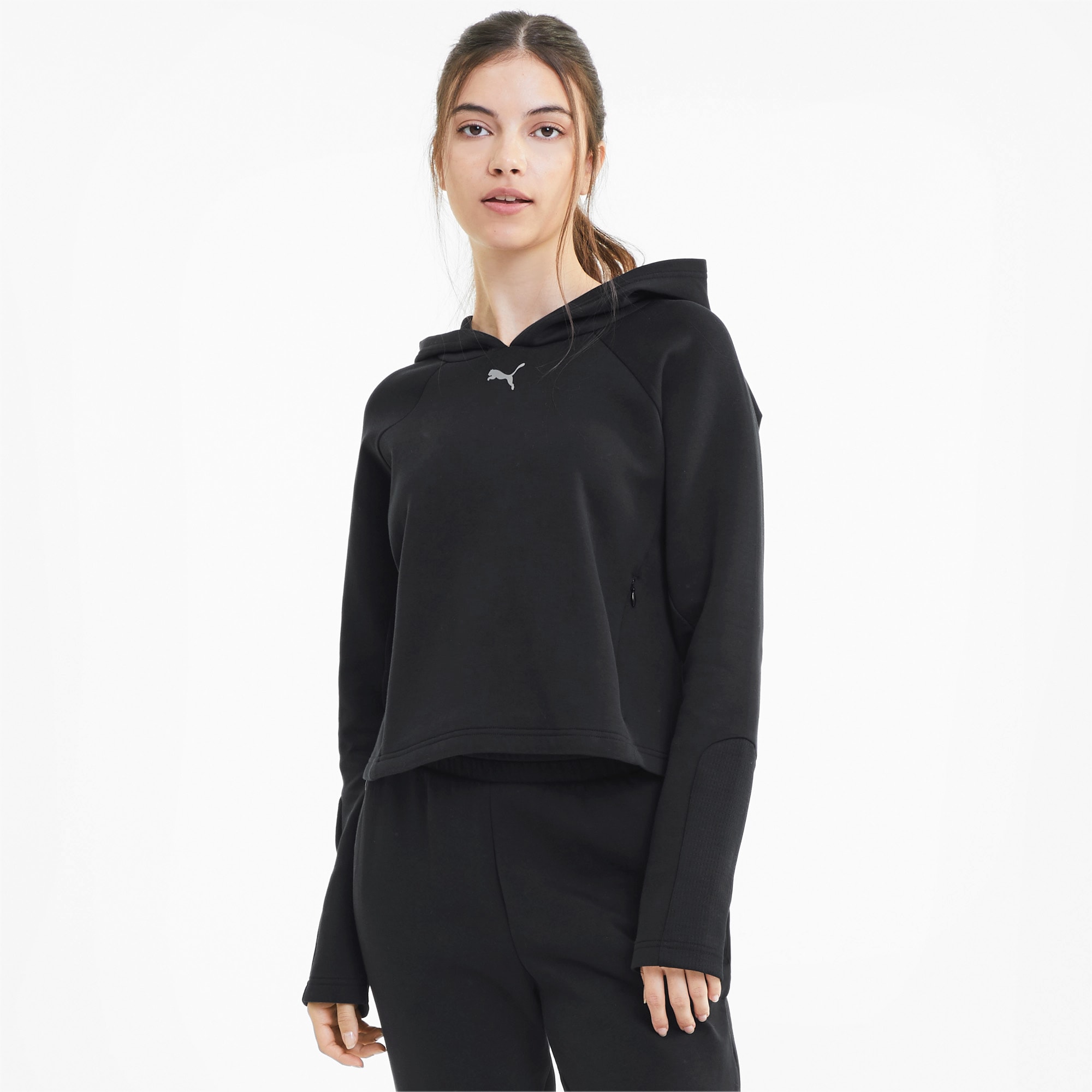 puma evostripe hoodie black