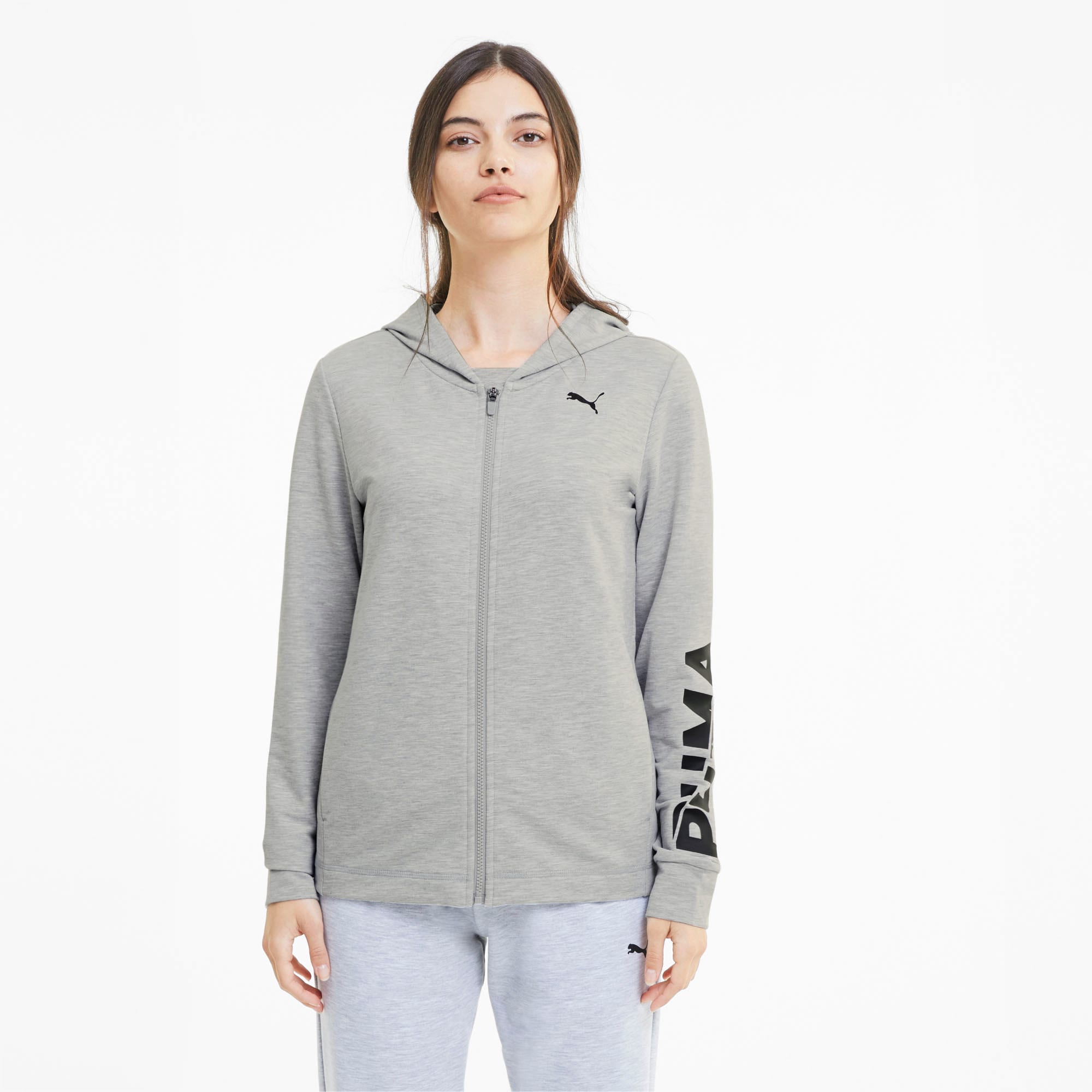 gray zip hoodie women's