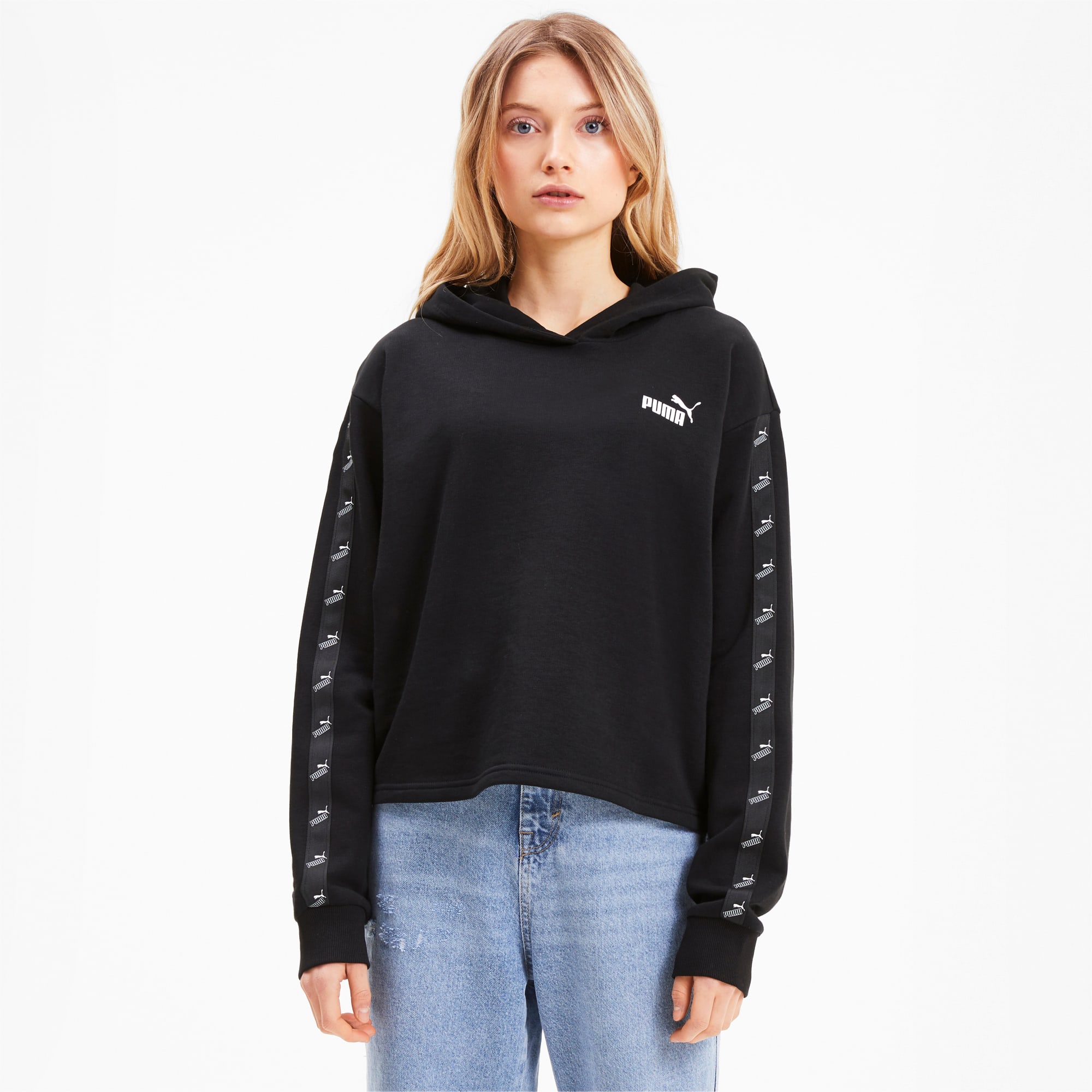 puma women's cropped hoodie