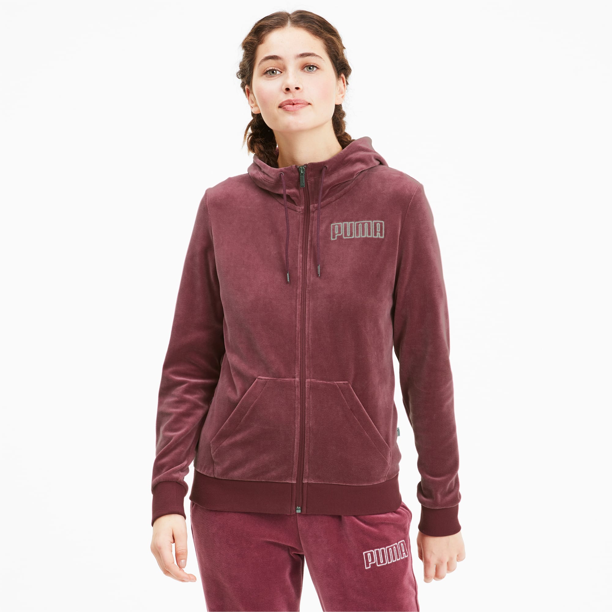 Puma zip hoodie women's