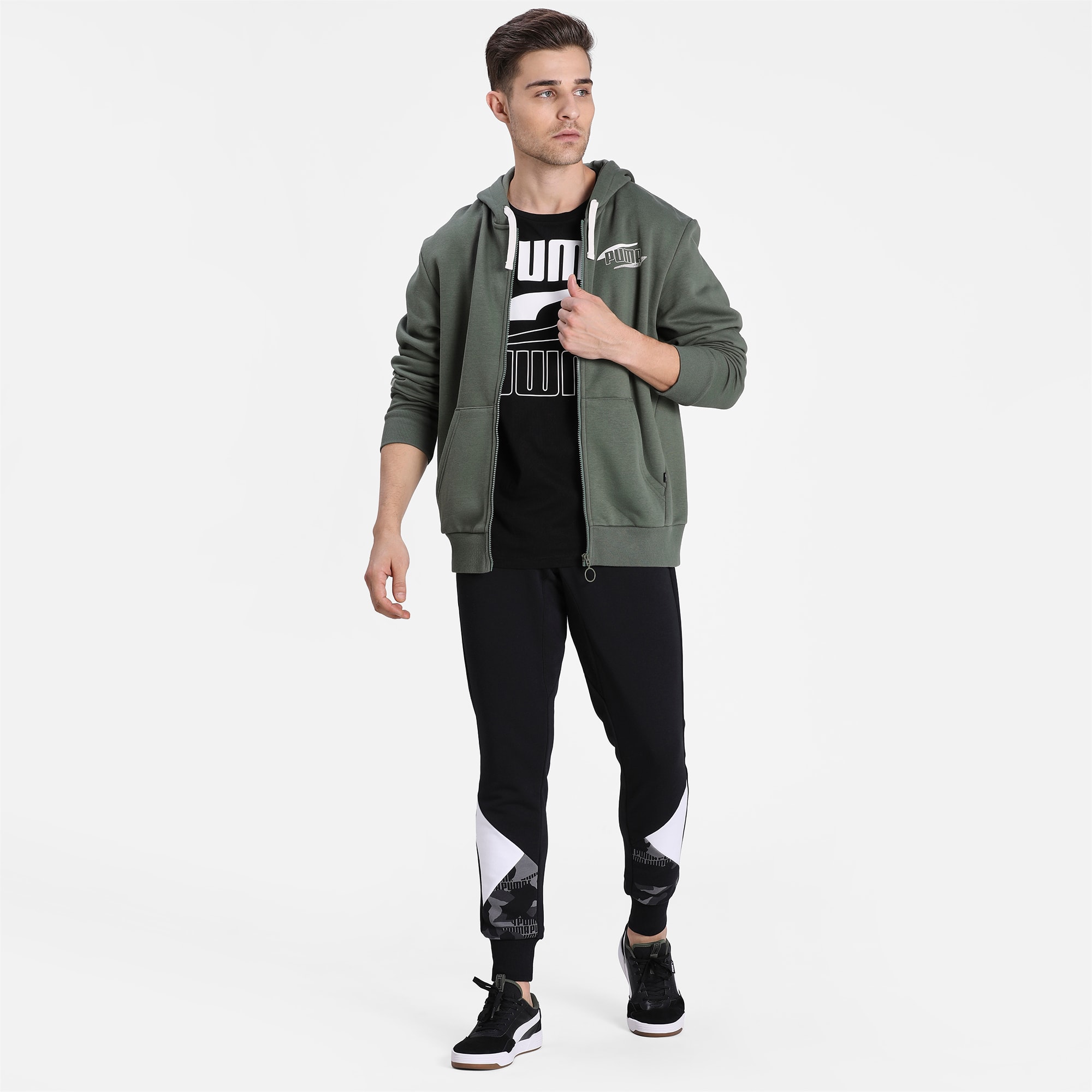 Rebel Men s Full Zip Hoodie PUMA