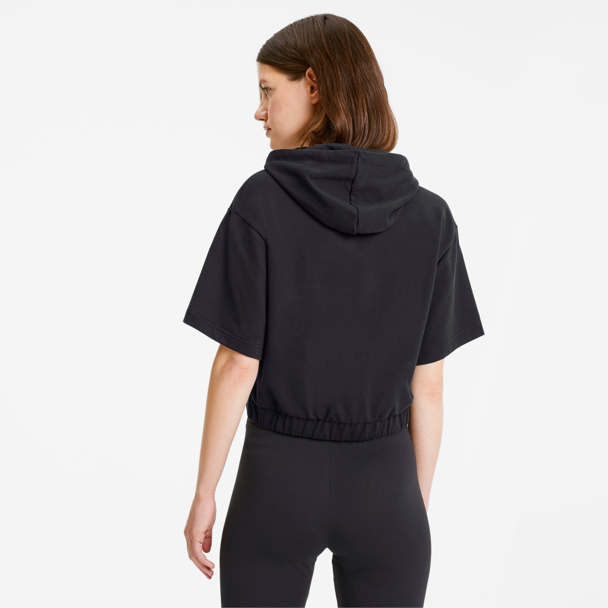 Puma short sleeve hoodie sales