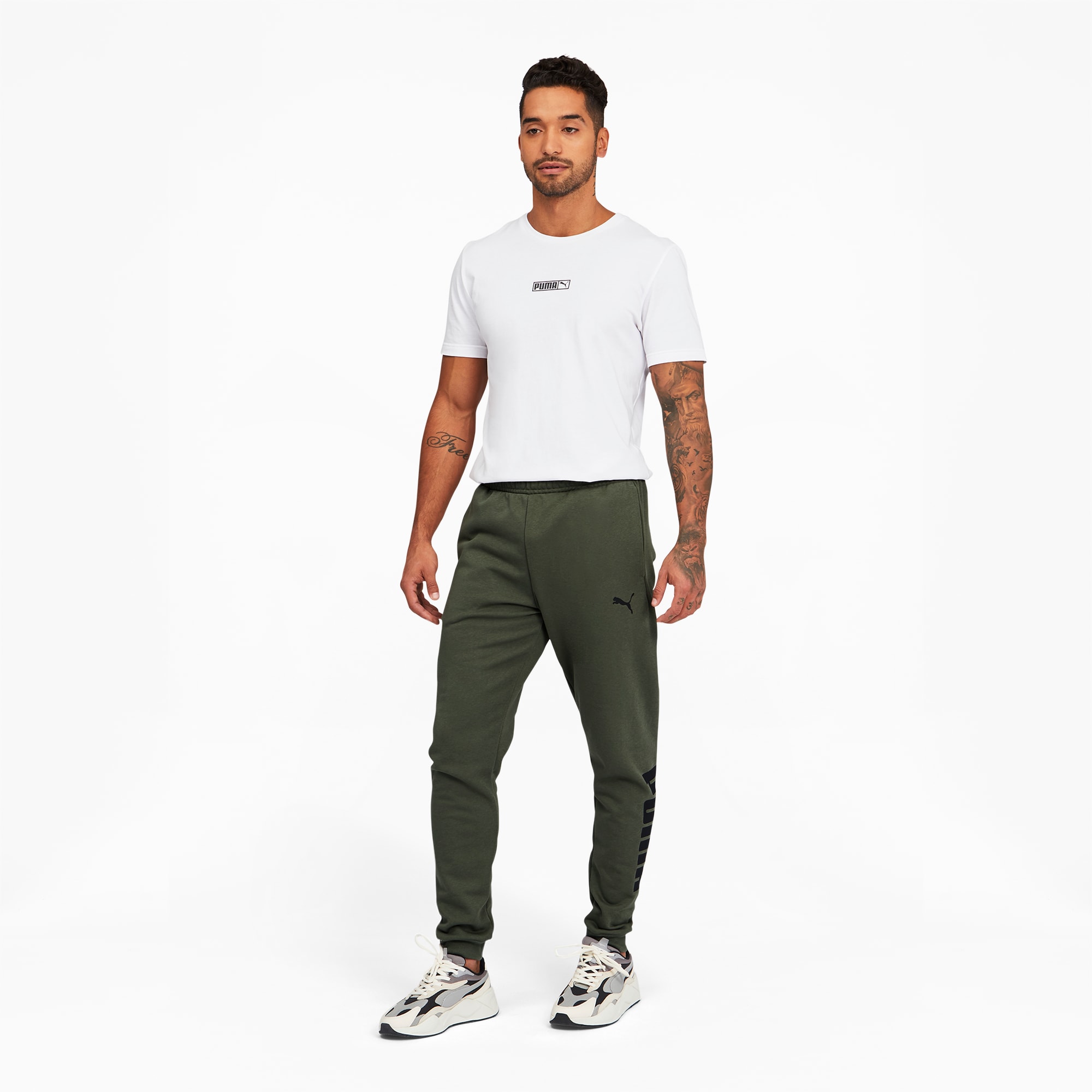 Puma men's fleece cargo joggers online