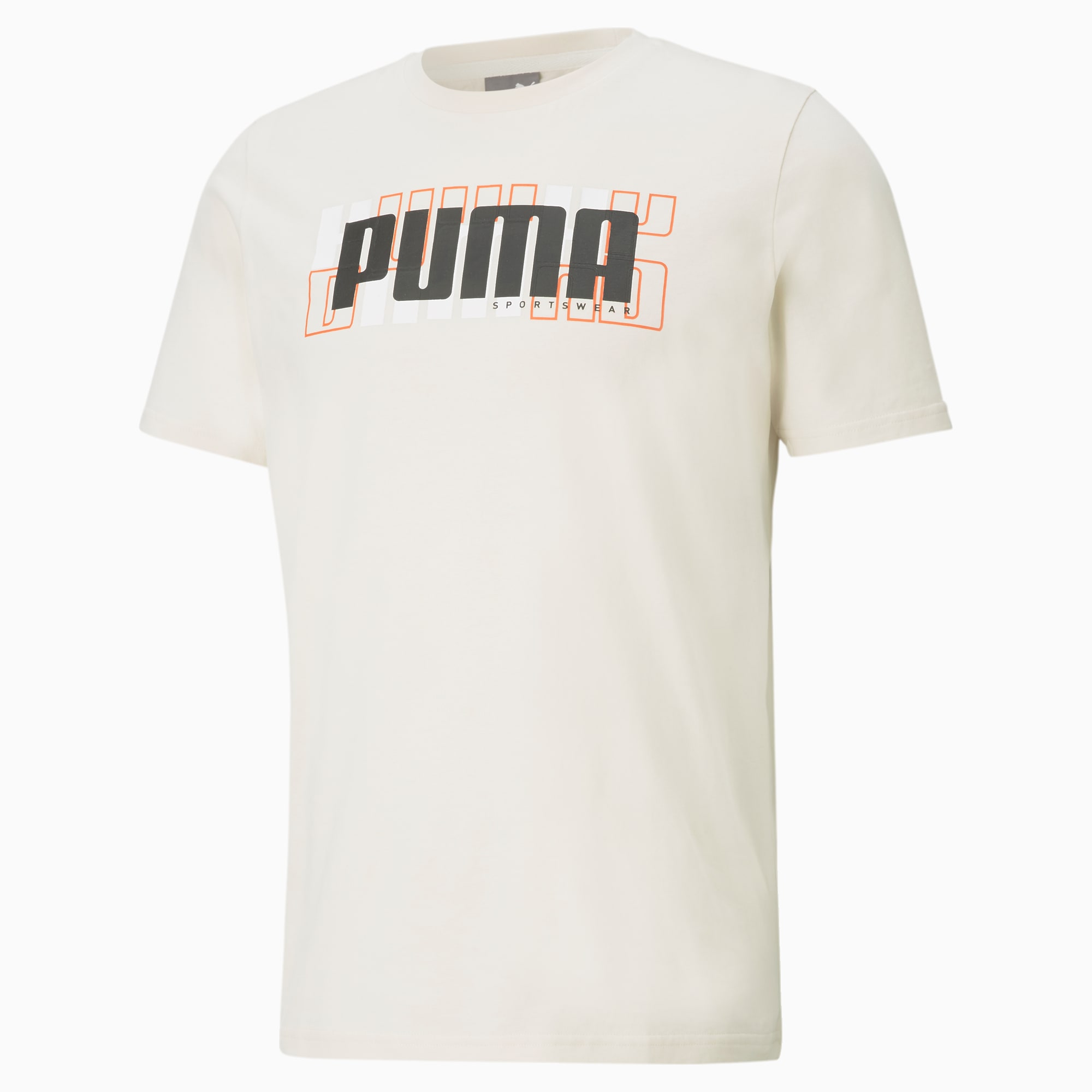 Athletics Big Logo Men's Tee, Eggnog, large-SEA