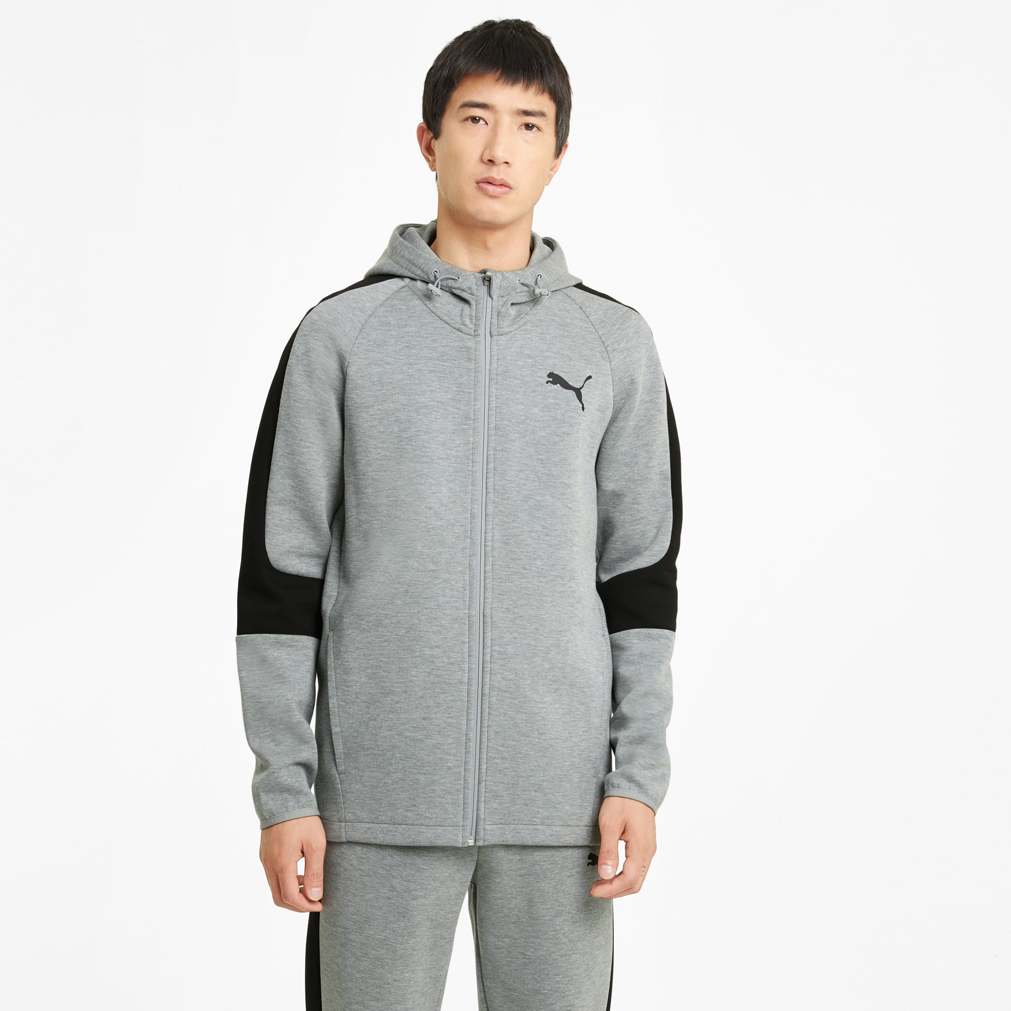 Sweat capuche fermeture zipp e int grale Evostripe homme