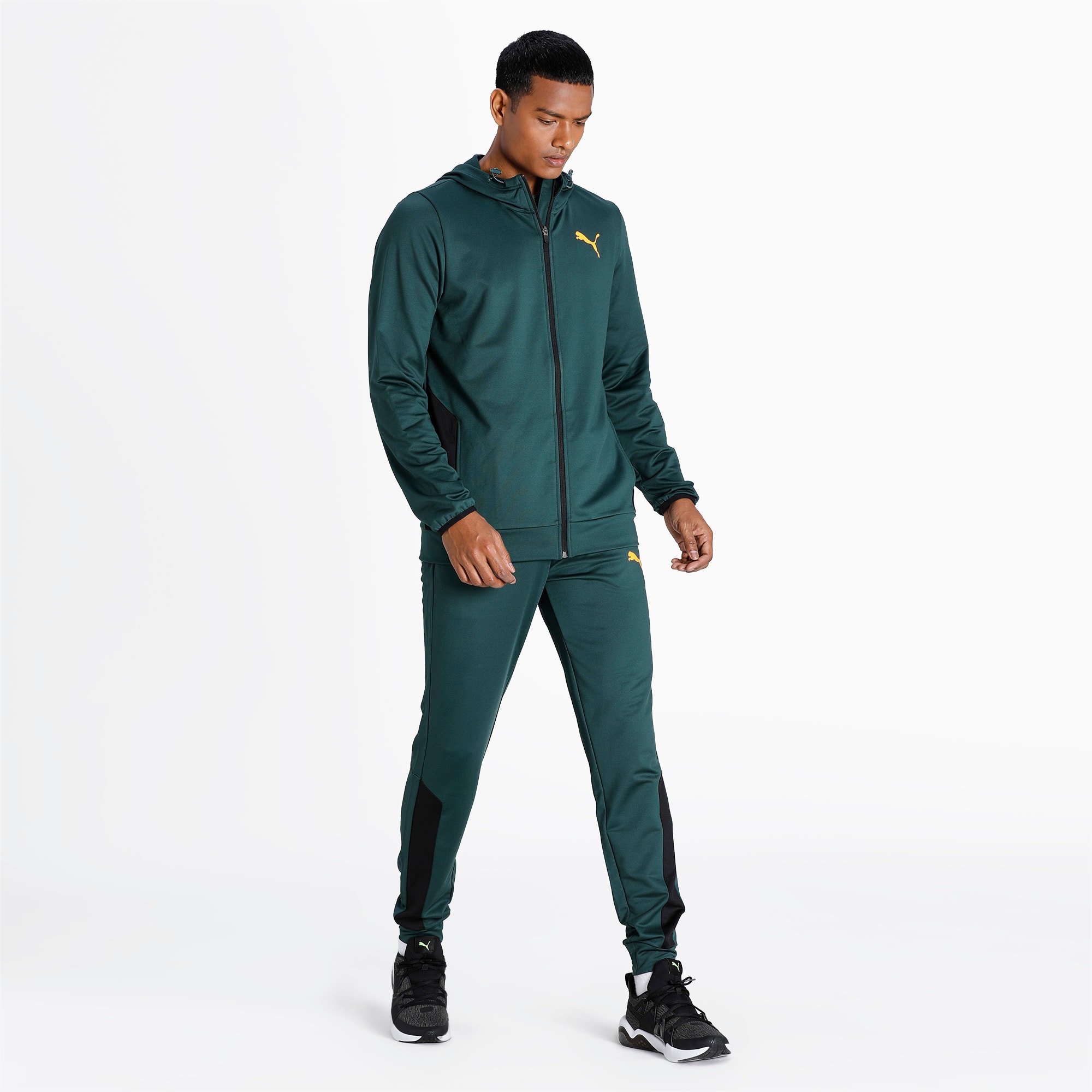 Olive puma online tracksuit