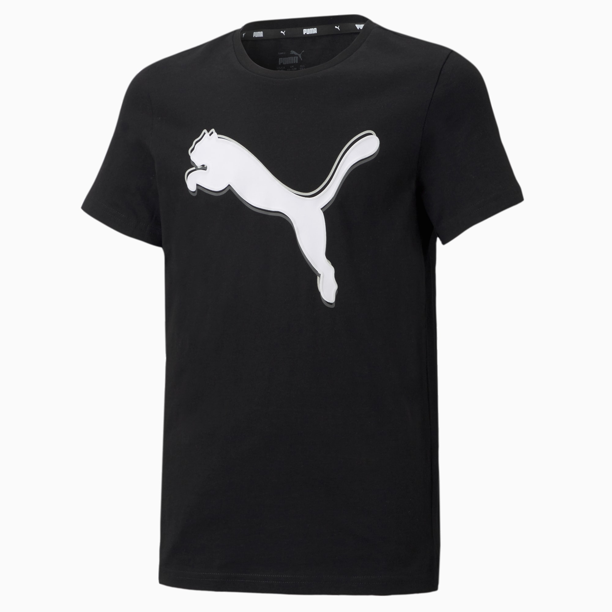 Alpha Graphic Youth Tee, Puma Black, large-SEA