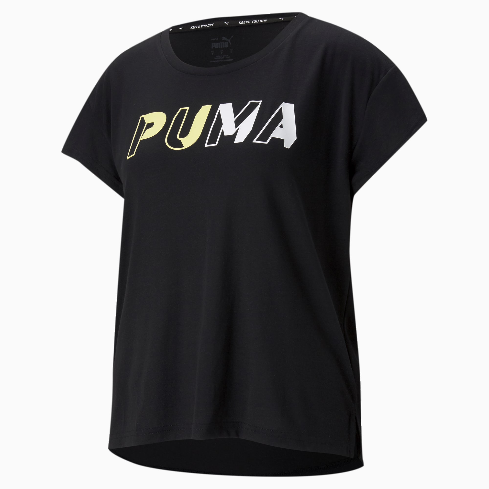 Modern Sports Women's Tee, Puma Black, large-SEA