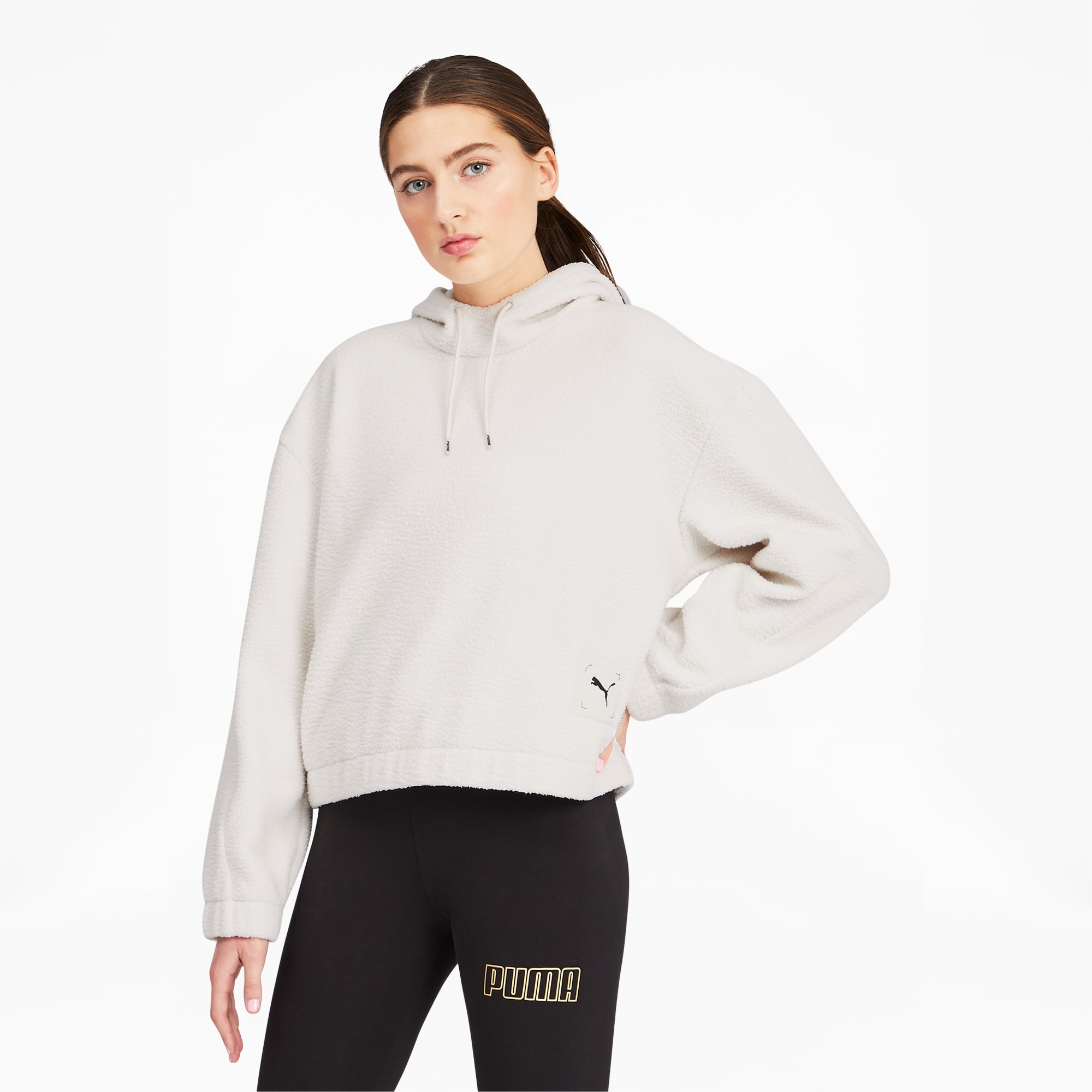 Puma sherpa hoodie womens Clearance