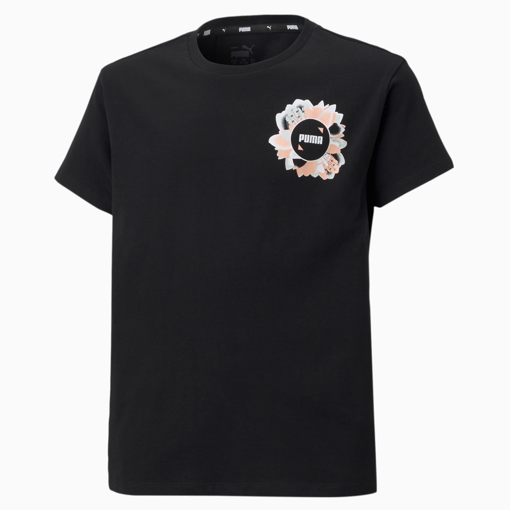 Alpha Silhouette Youth Tee, Puma Black, large-SEA