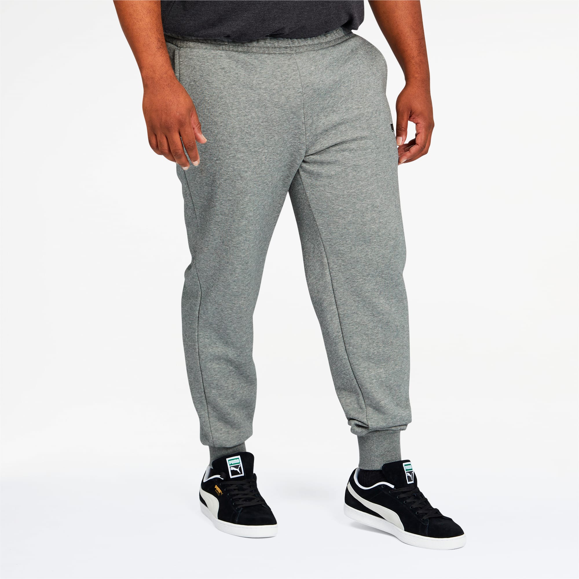 gray puma sweatpants