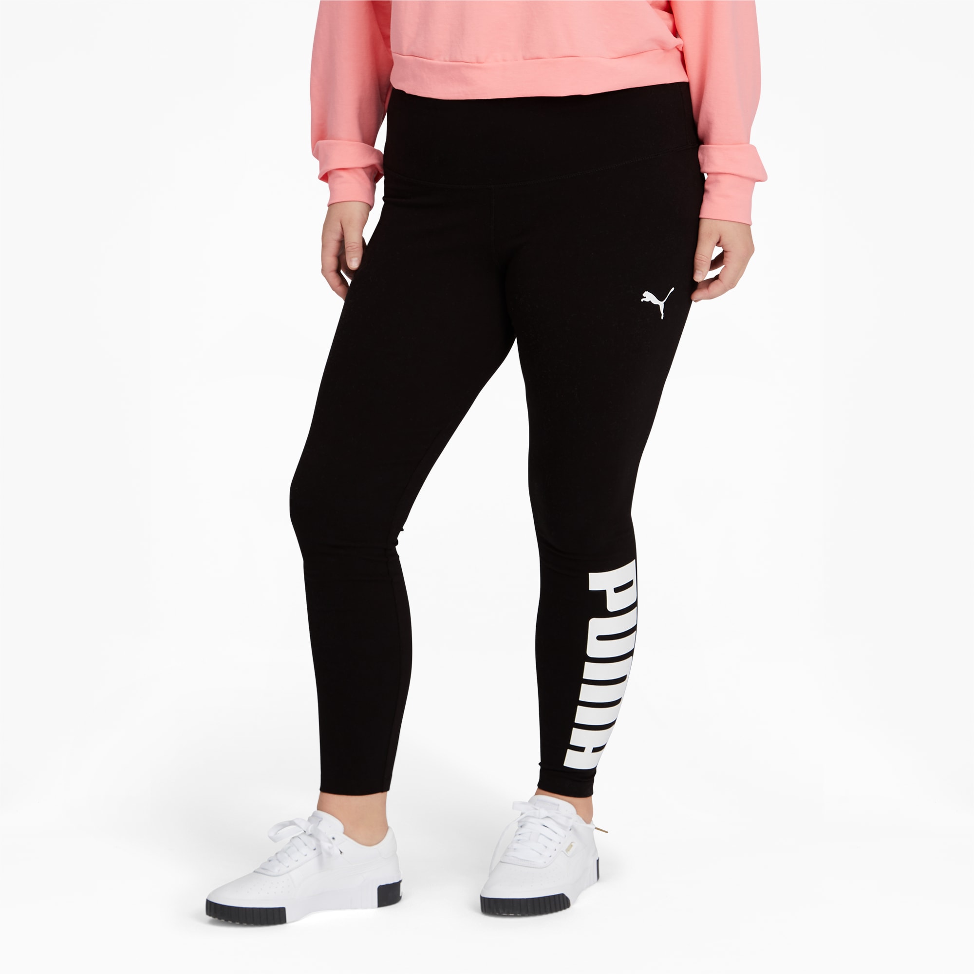 Puma athletic logo leggings sales