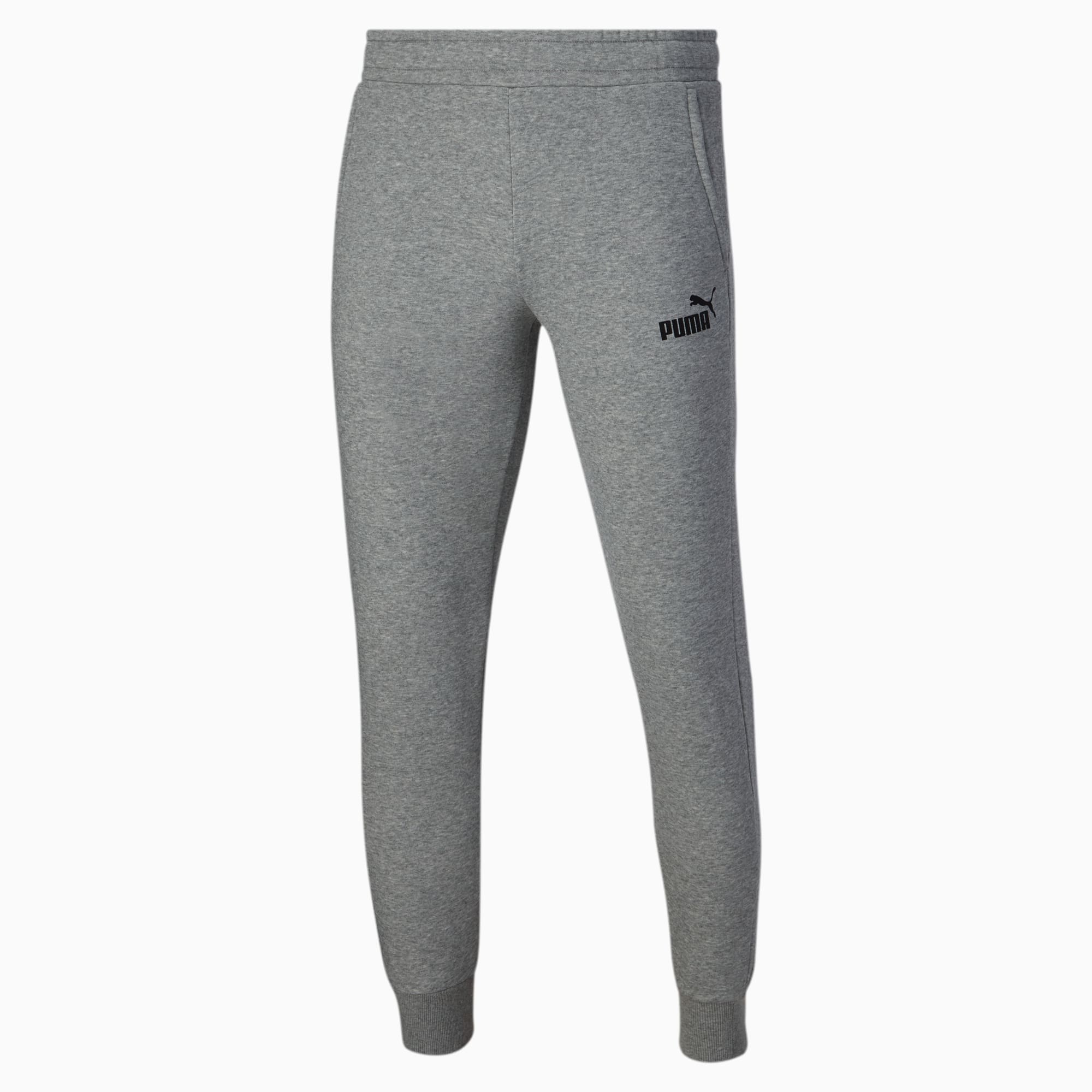 puma essentials skinny fit joggers in black