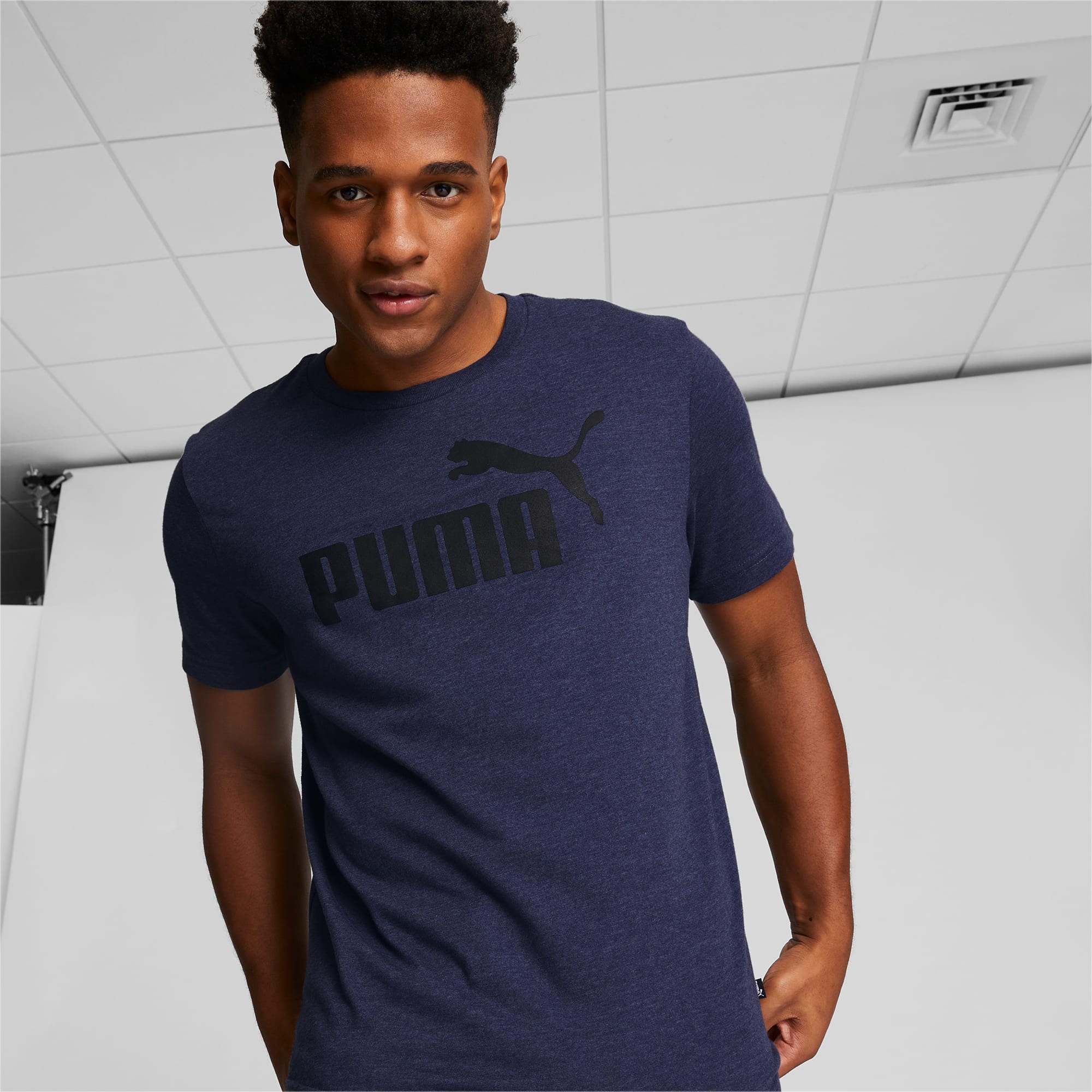 Essentials Men\'s Heather Tee | PUMA | Sport-T-Shirts
