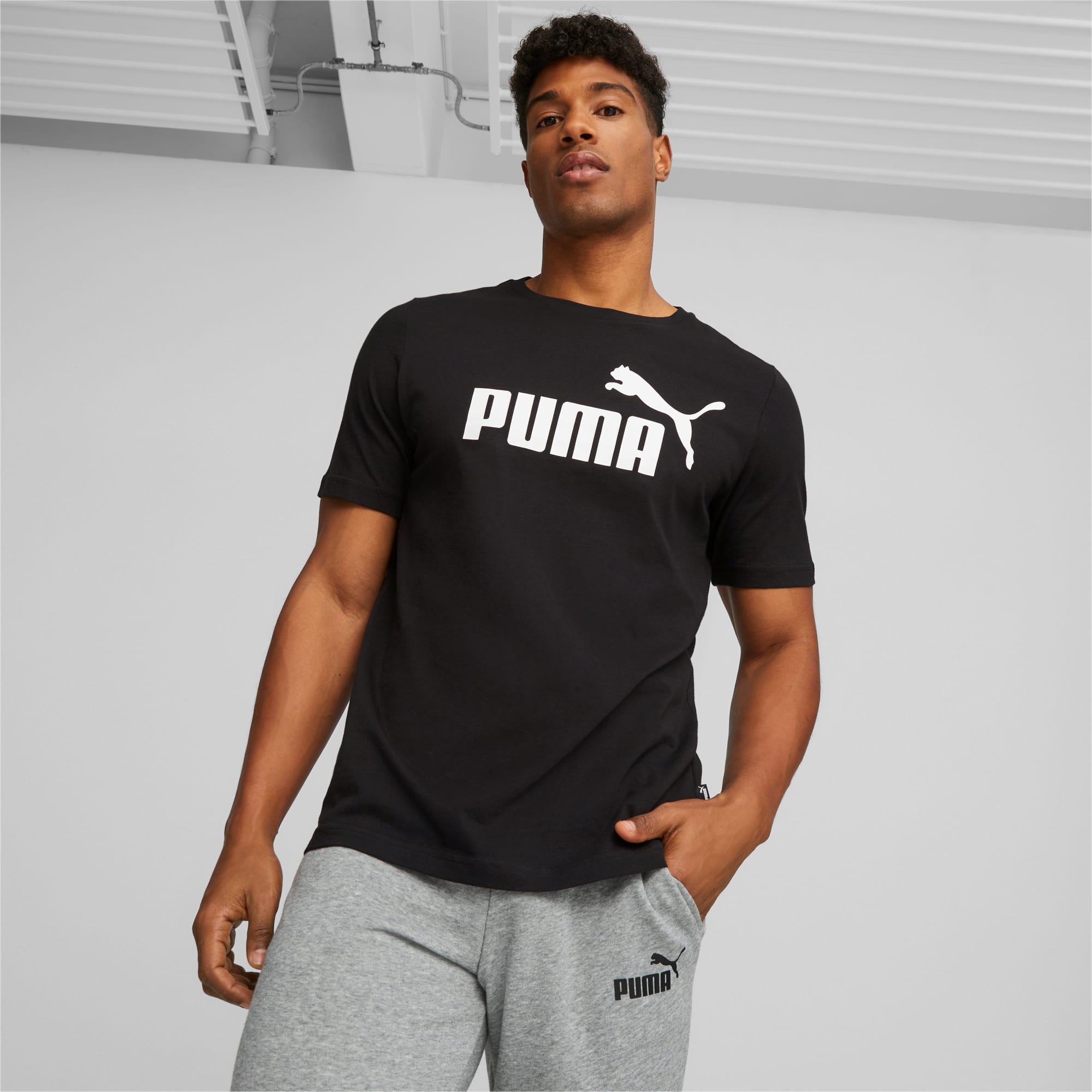 Camiseta Casual de Hombre Puma Camiseta Puma Ess+ Block de Hombre