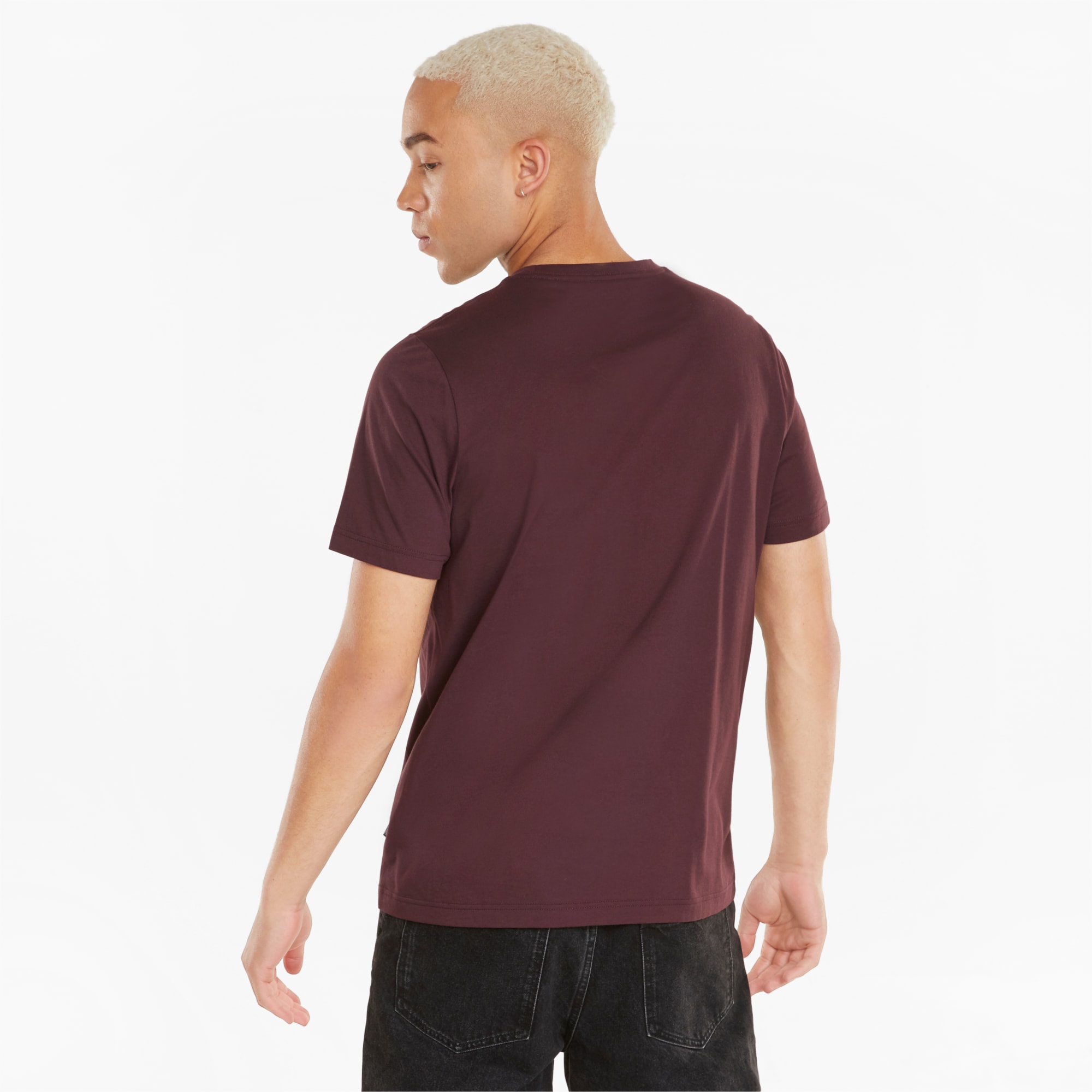 Essentials Logo Tee Men, Fudge, large