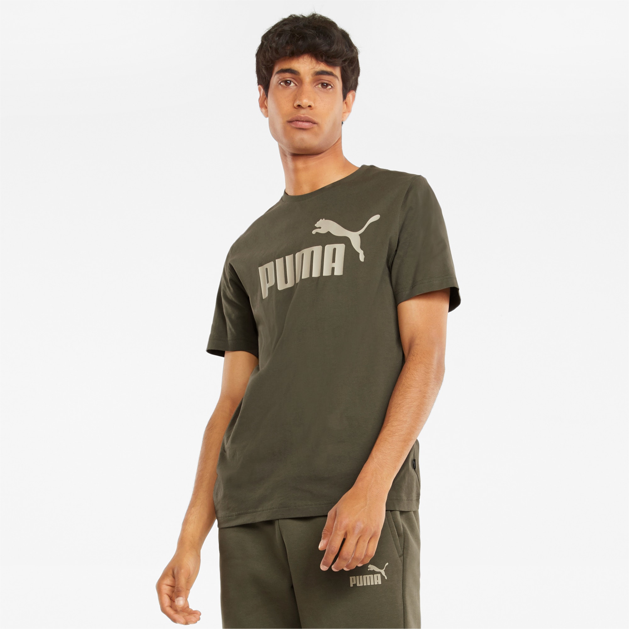 Essentials Logo Tee Men, Grape Leaf, large