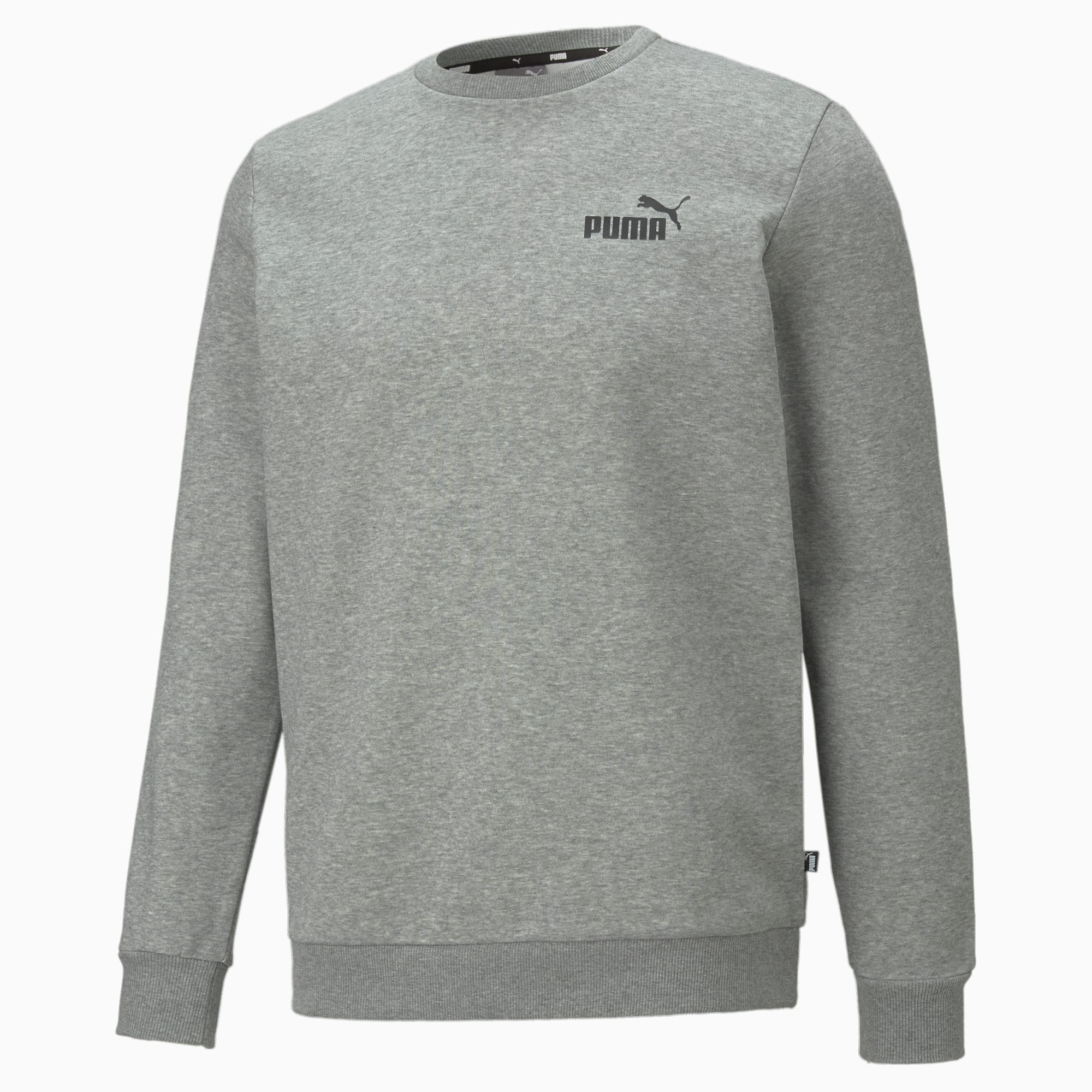 PUMA Mens Brand Love Crew Neck Sweatshirt Casual - White