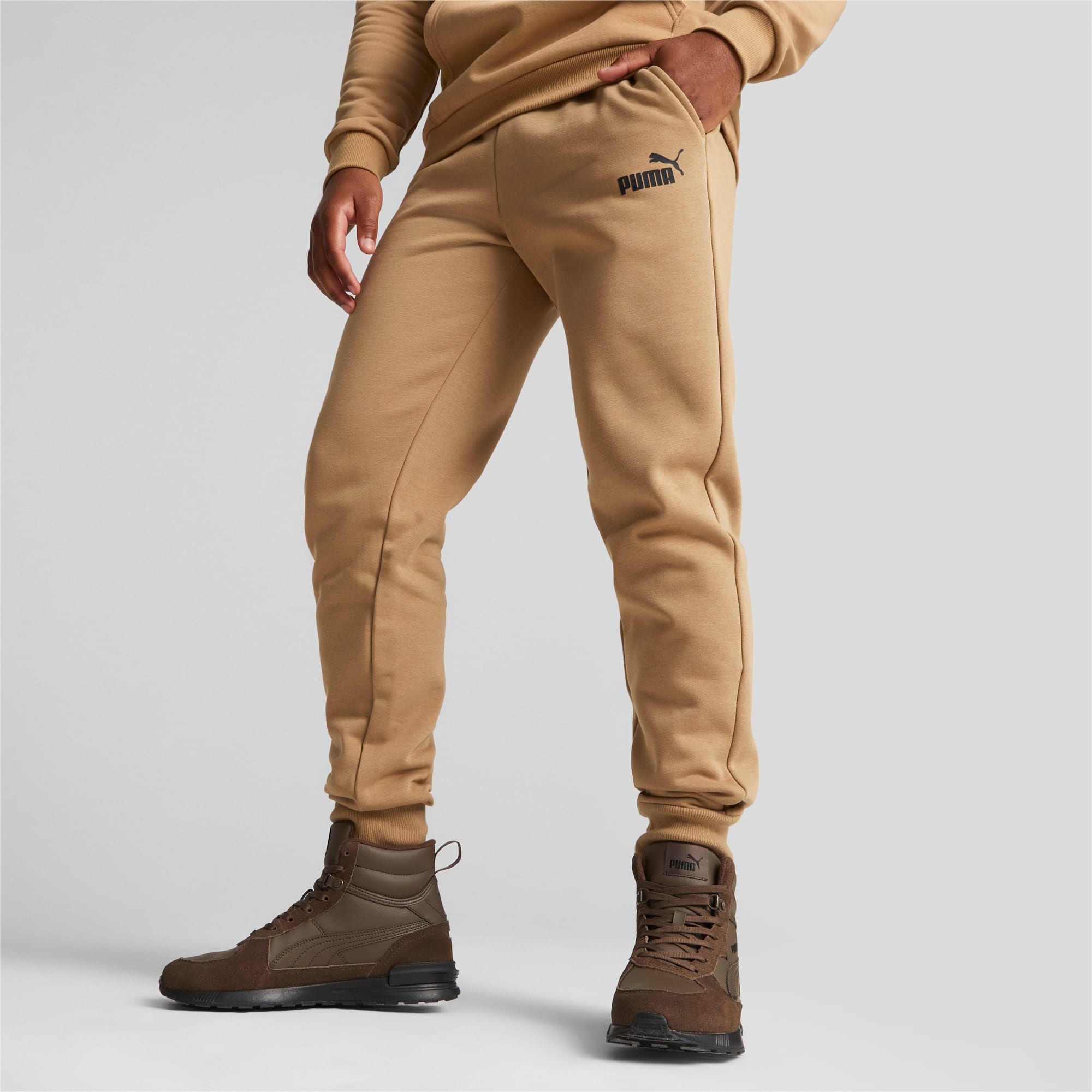 Puma men's essential logo sweatpants deals
