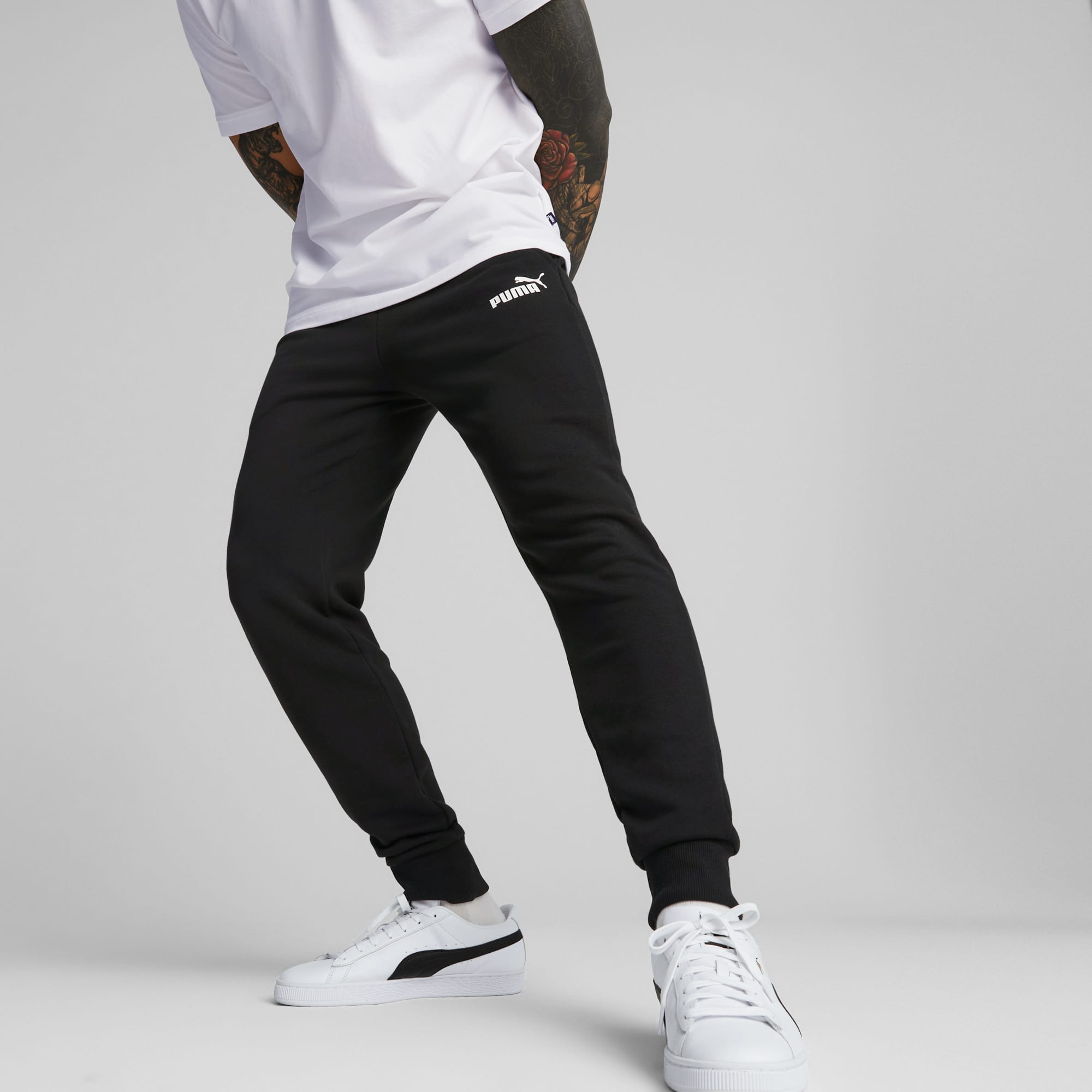 Jogging puma blanc cheap homme
