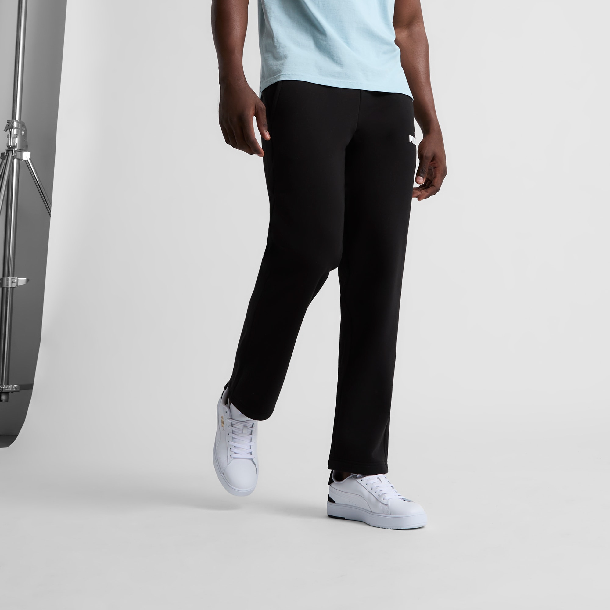 Puma big logo pants hot sale