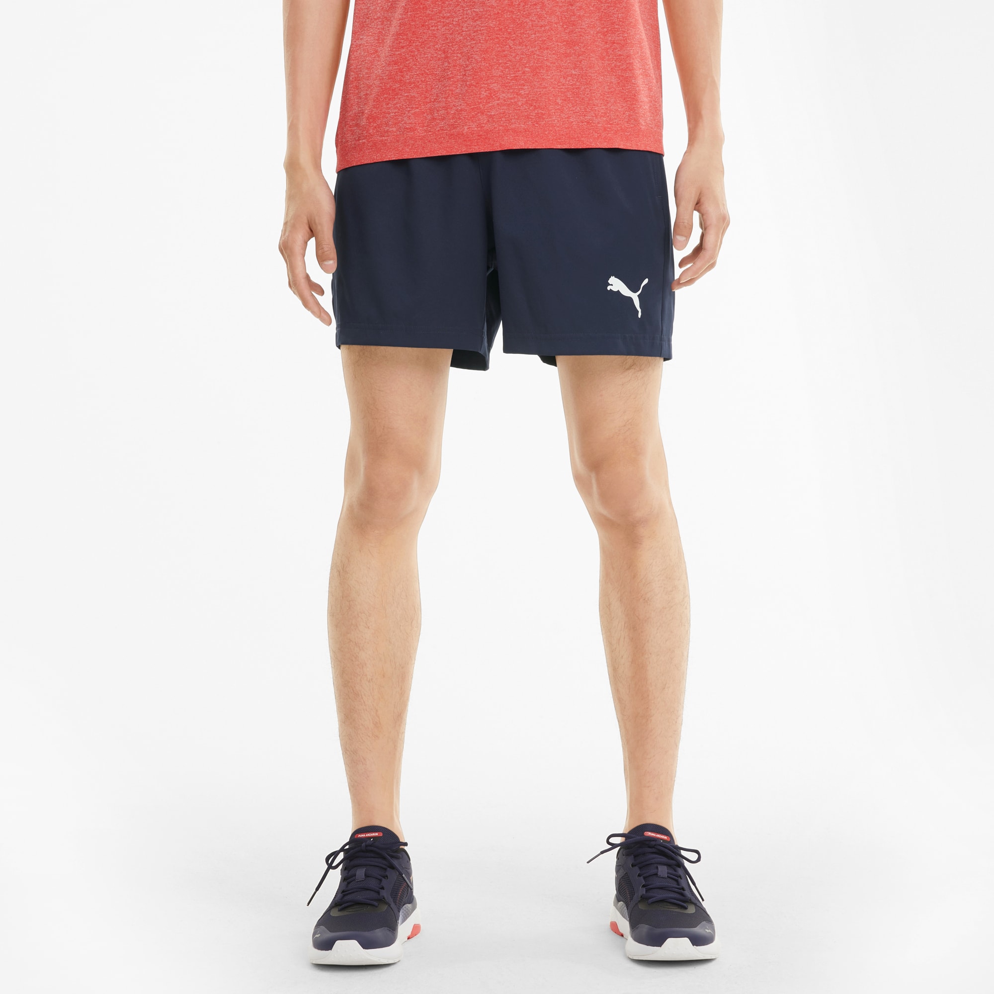 Active Woven 5" Shorts Men, Peacoat, large-SEA